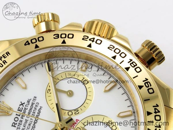 Daytona 126508 QF 1:1 Best Edition White Dial on YG Braclet SH4131 V5