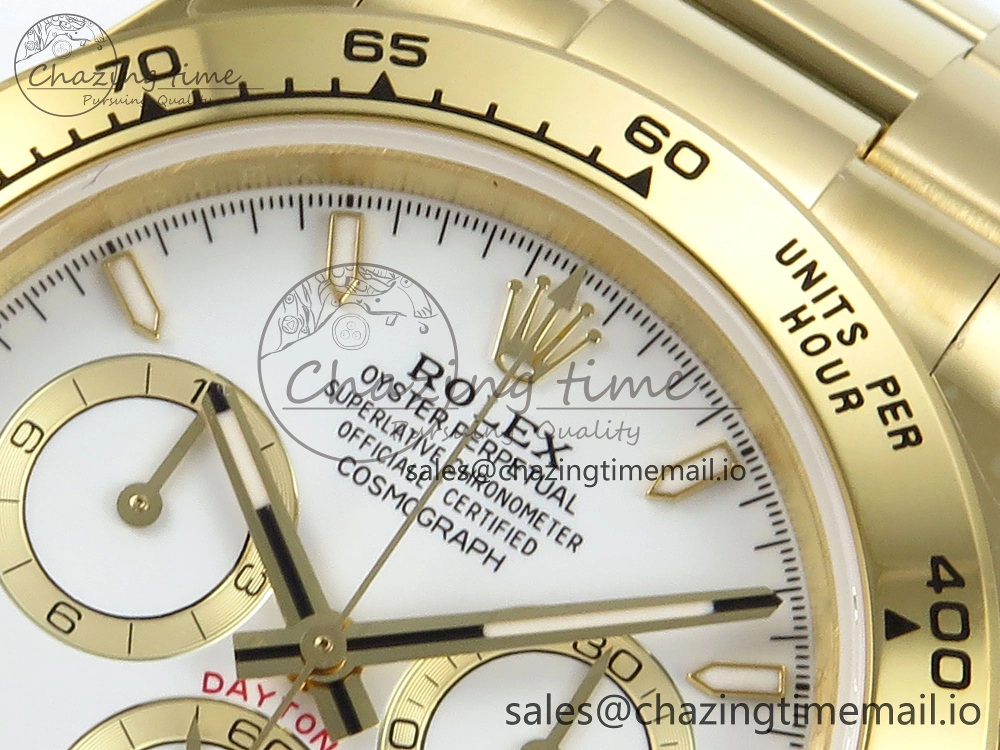 Daytona 126508 QF 1:1 Best Edition White Dial on YG Braclet SH4131 V5