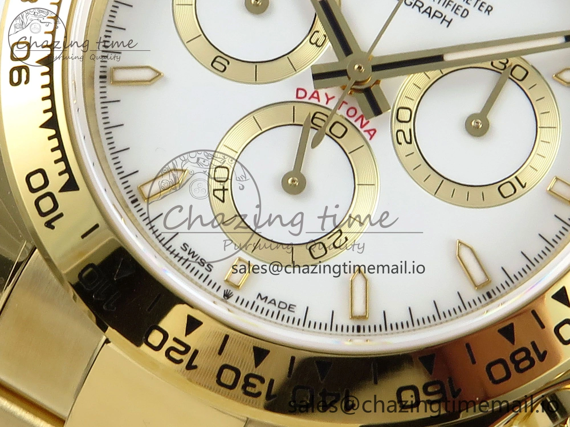 Daytona 126508 QF 1:1 Best Edition White Dial on YG Braclet SH4131 V5