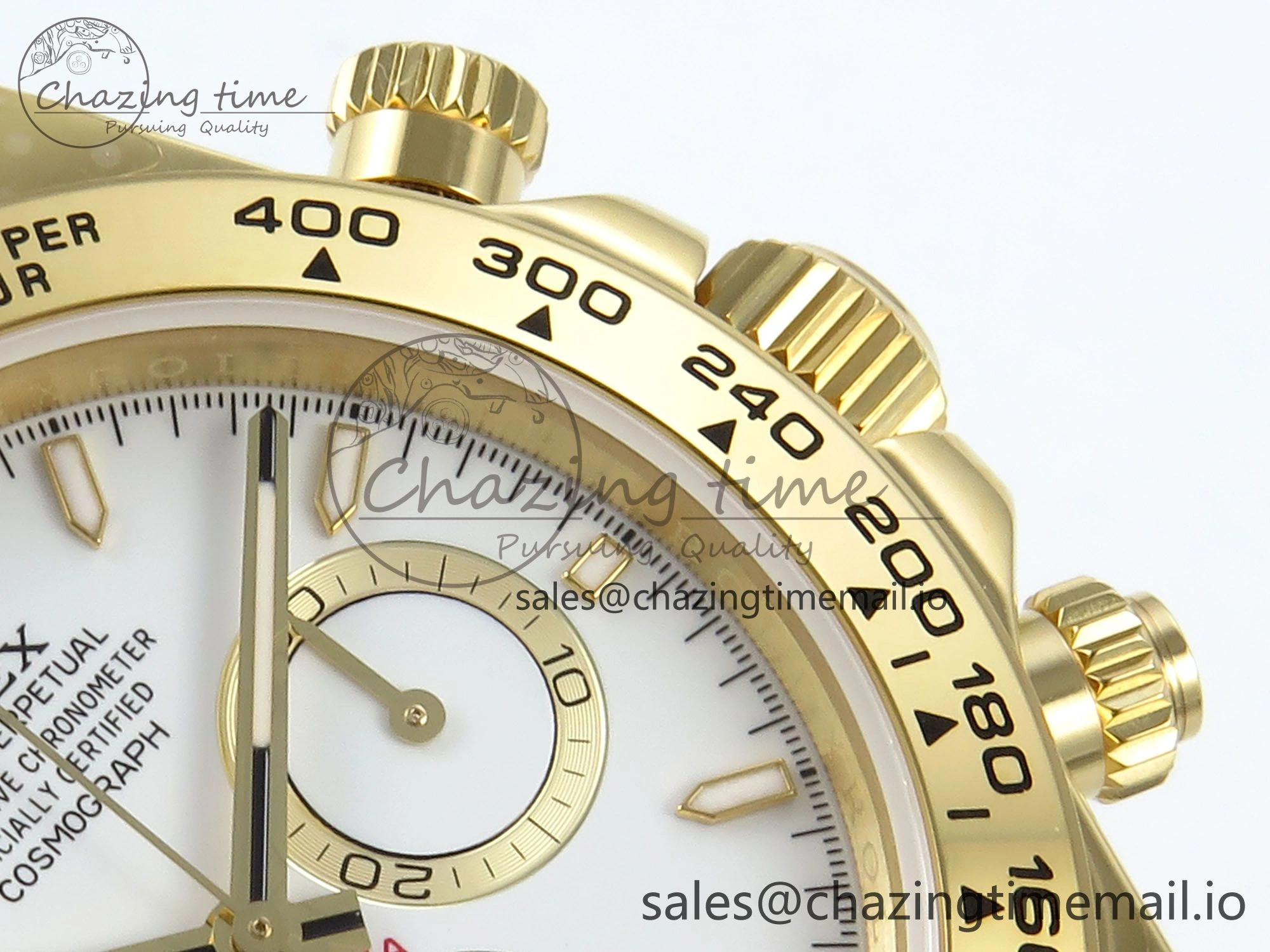 Daytona 126508 QF 1:1 Best Edition White Dial on YG Braclet SH4131 V5