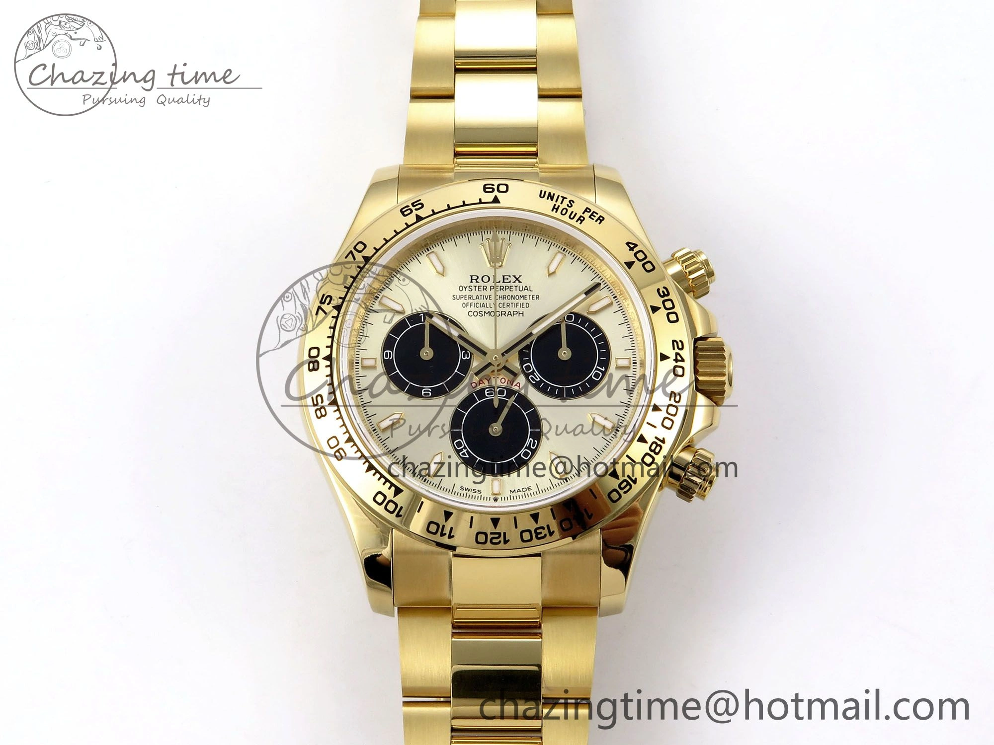 Daytona 126508 QF 1:1 Best Edition YG Black Dial on YG Braclet SH4131 V5