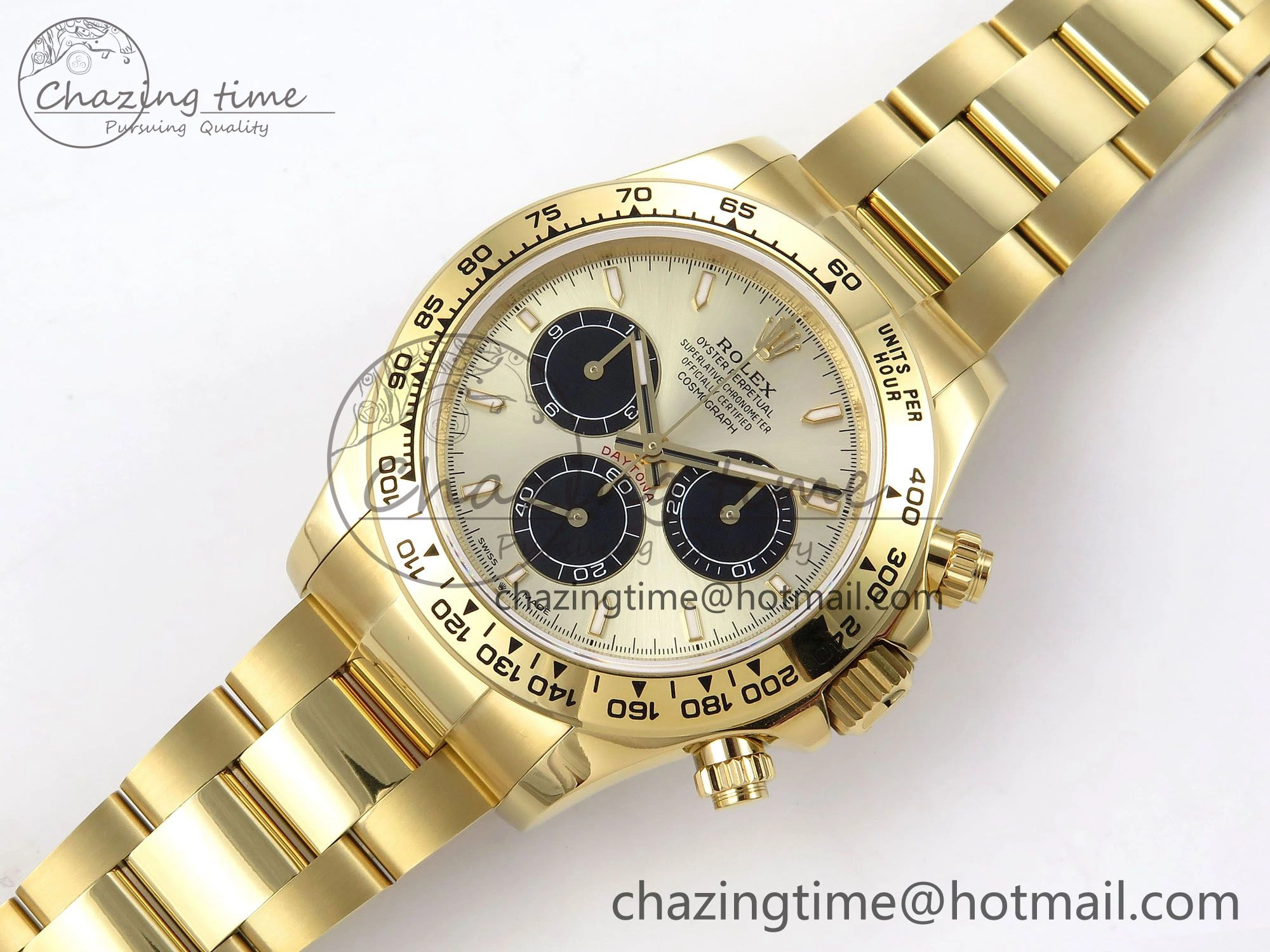 Daytona 126508 QF 1:1 Best Edition YG Black Dial on YG Braclet SH4131 V5