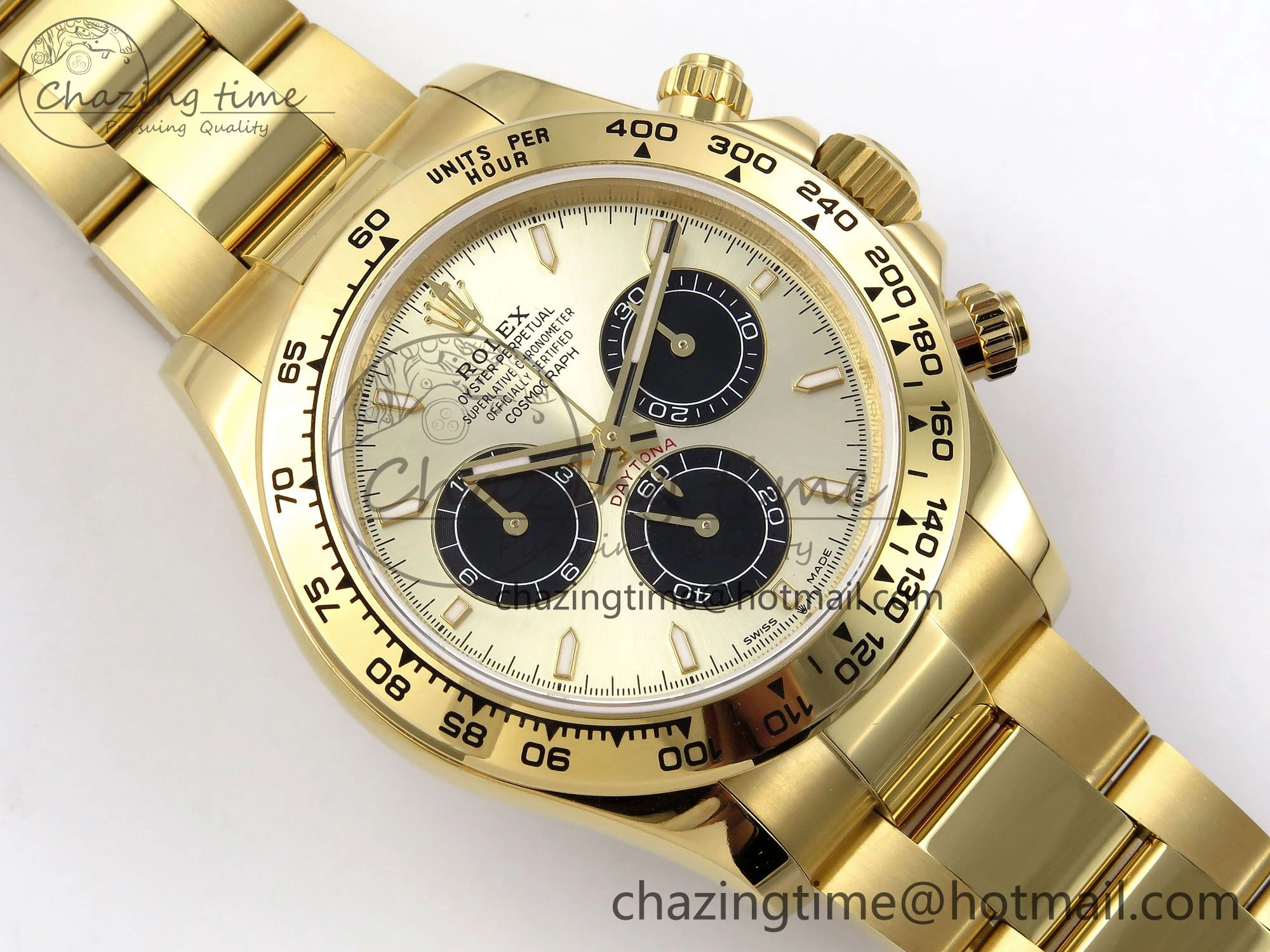 Daytona 126508 QF 1:1 Best Edition YG Black Dial on YG Braclet SH4131 V5