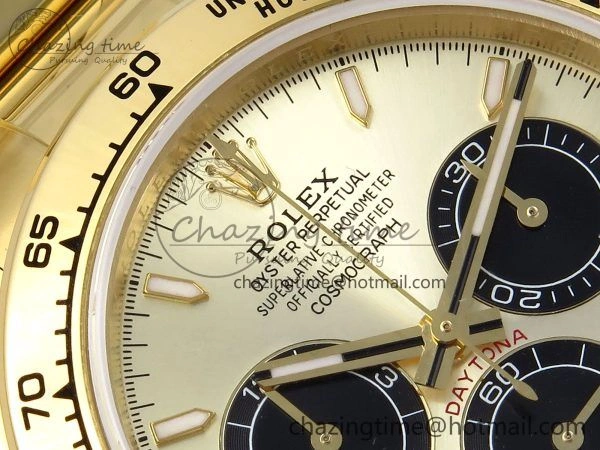 Daytona 126508 QF 1:1 Best Edition YG Black Dial on YG Braclet SH4131 V5