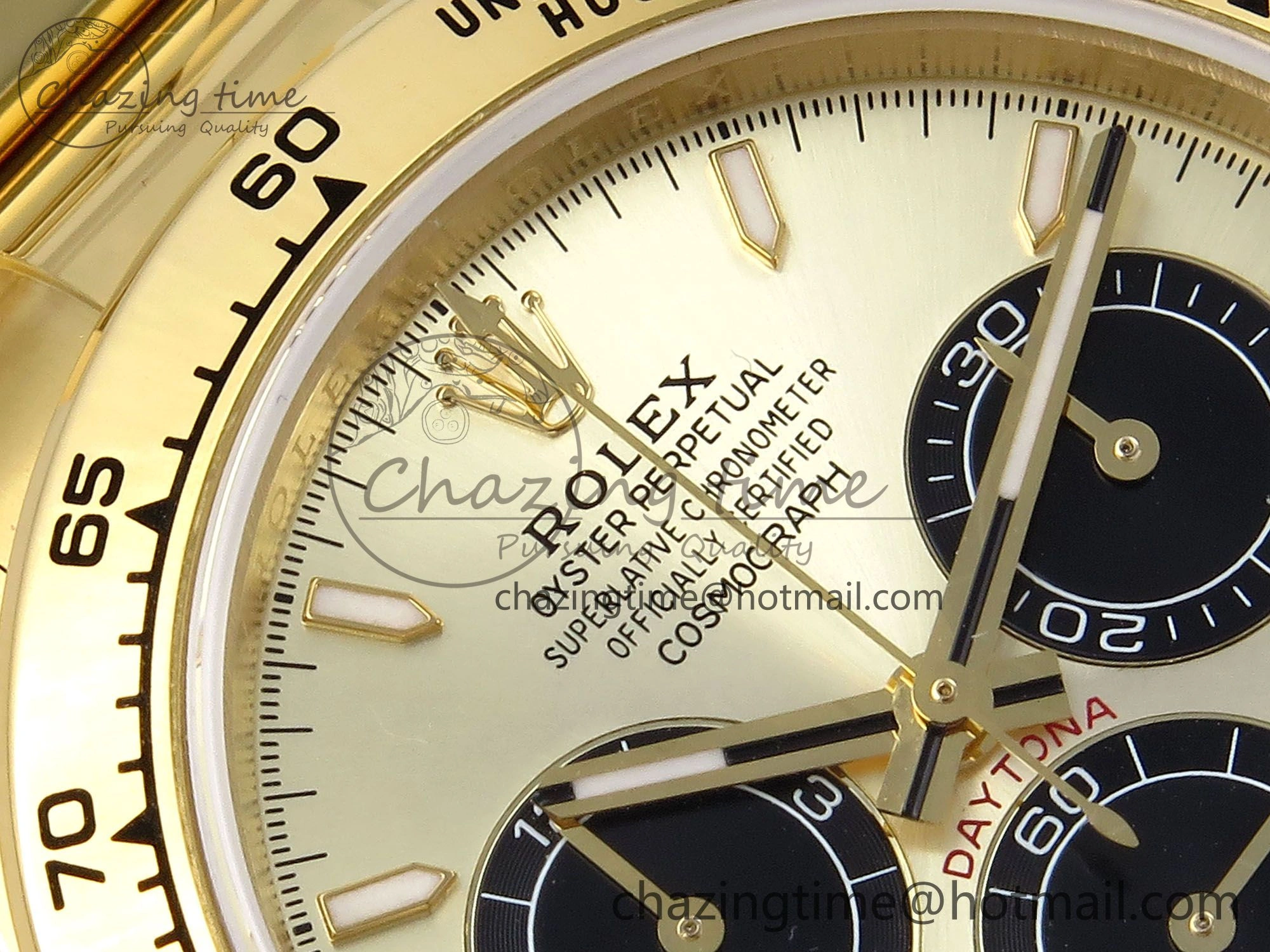 Daytona 126508 QF 1:1 Best Edition YG Black Dial on YG Braclet SH4131 V5