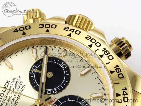 Daytona 126508 QF 1:1 Best Edition YG Black Dial on YG Braclet SH4131 V5