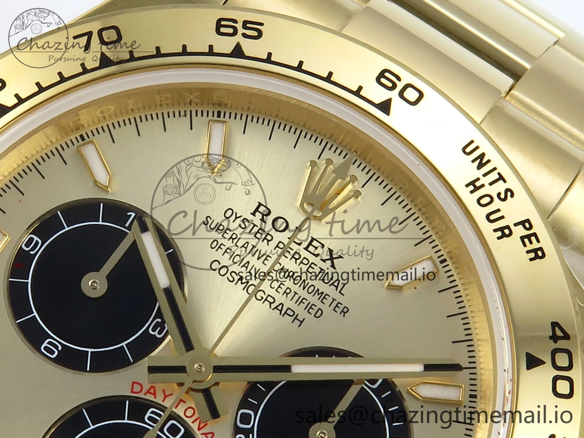 Daytona 126508 QF 1:1 Best Edition YG Black Dial on YG Braclet SH4131 V5