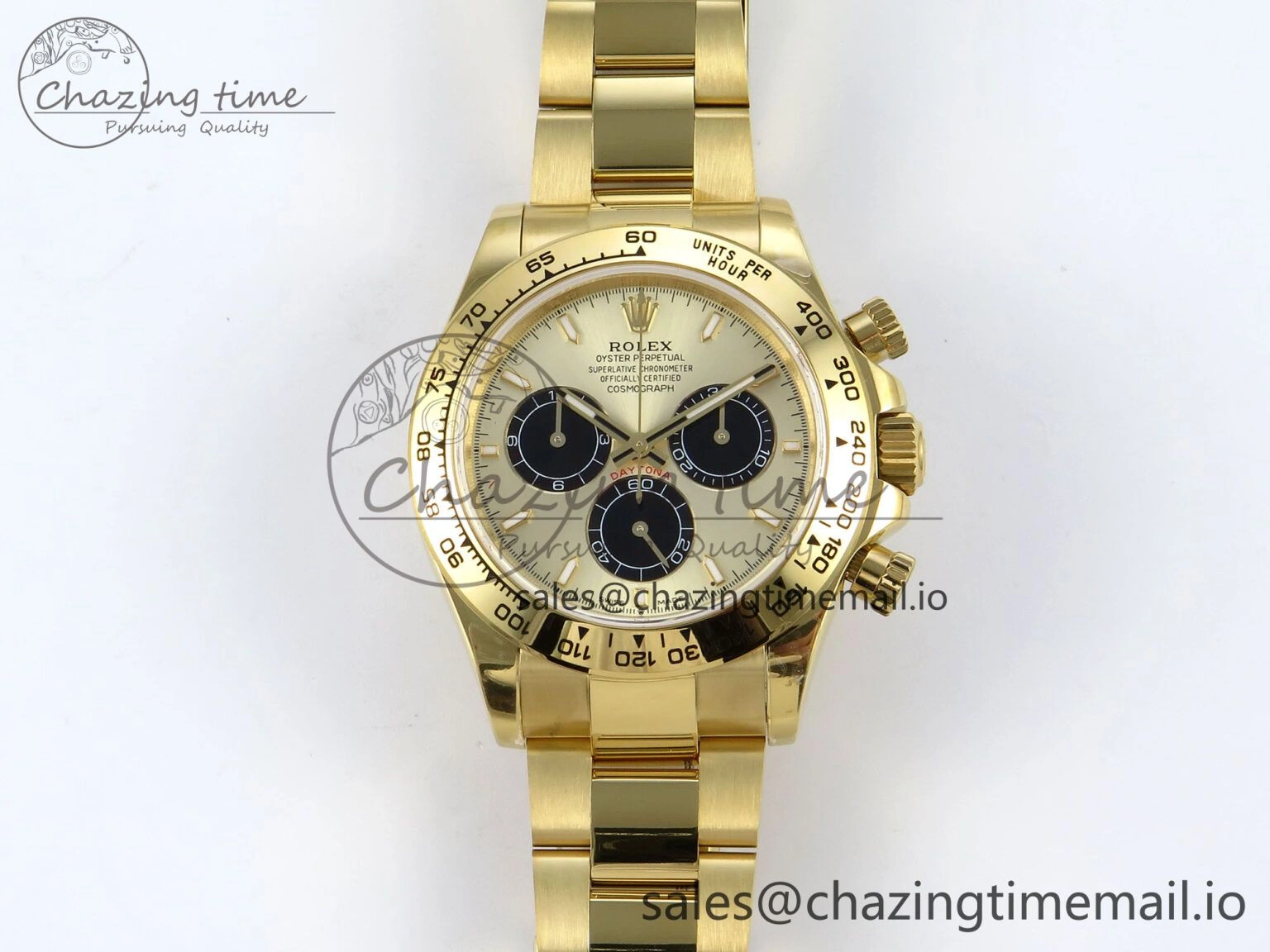 Daytona 126508 QF 1:1 Best Edition YG Black Dial on YG Braclet SH4131 V5