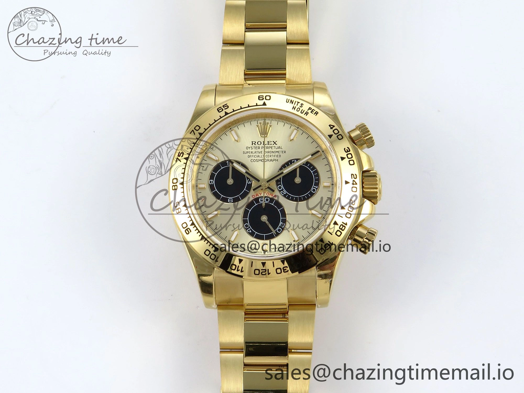 Daytona 126508 QF 1:1 Best Edition YG Black Dial on YG Braclet SH4131 V5