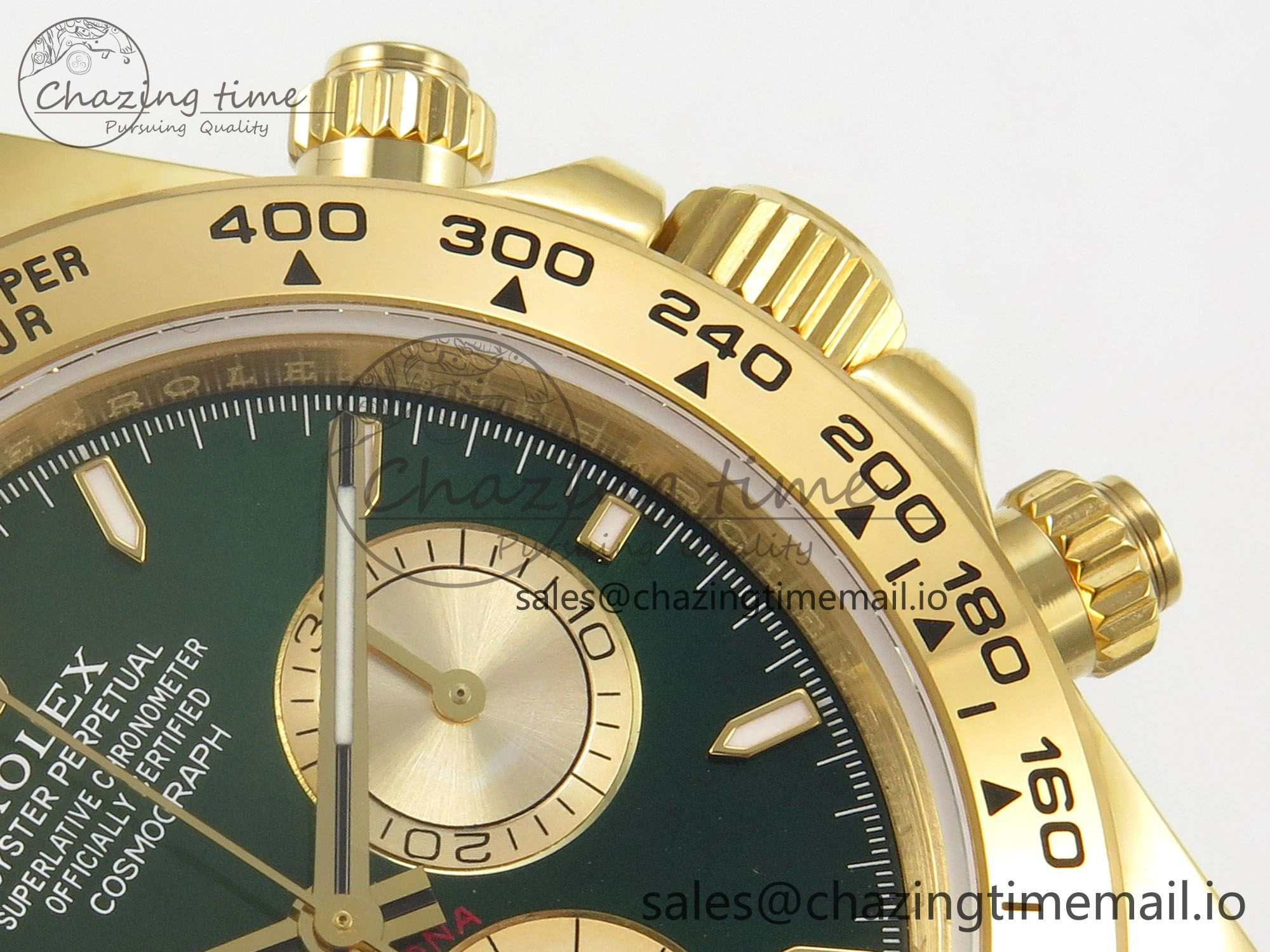 Daytona 126508 SWF 1:1 Best Edition Green Dial Stick Markers On YG Bracelet SH4131（Gain Weight）