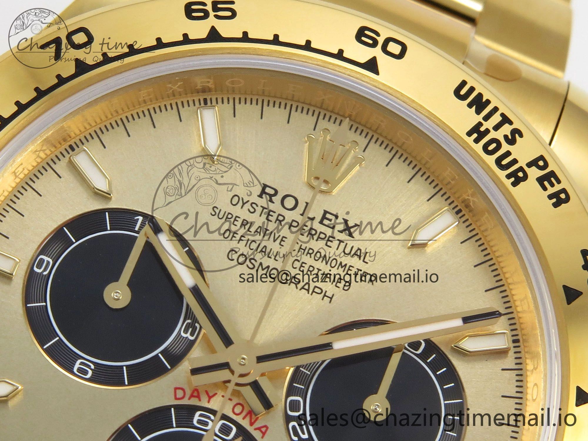 Daytona 126508 VSF 1:1 Best Edition YG Dial Black Subdial On Oyster Bracelet DD4131(Gain Weight)
