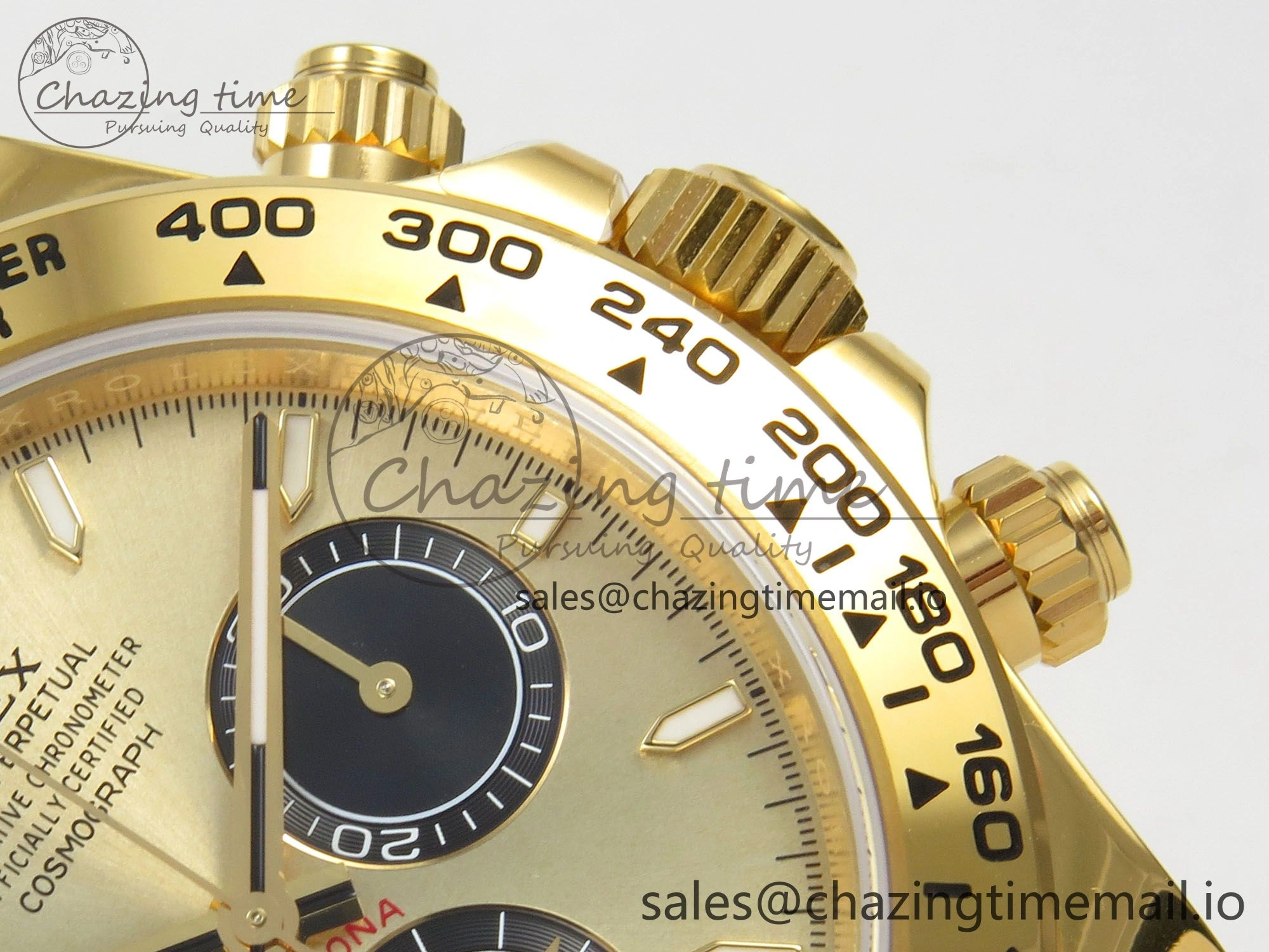 Daytona 126508 VSF 1:1 Best Edition YG Dial Black Subdial On Oyster Bracelet DD4131(Gain Weight)