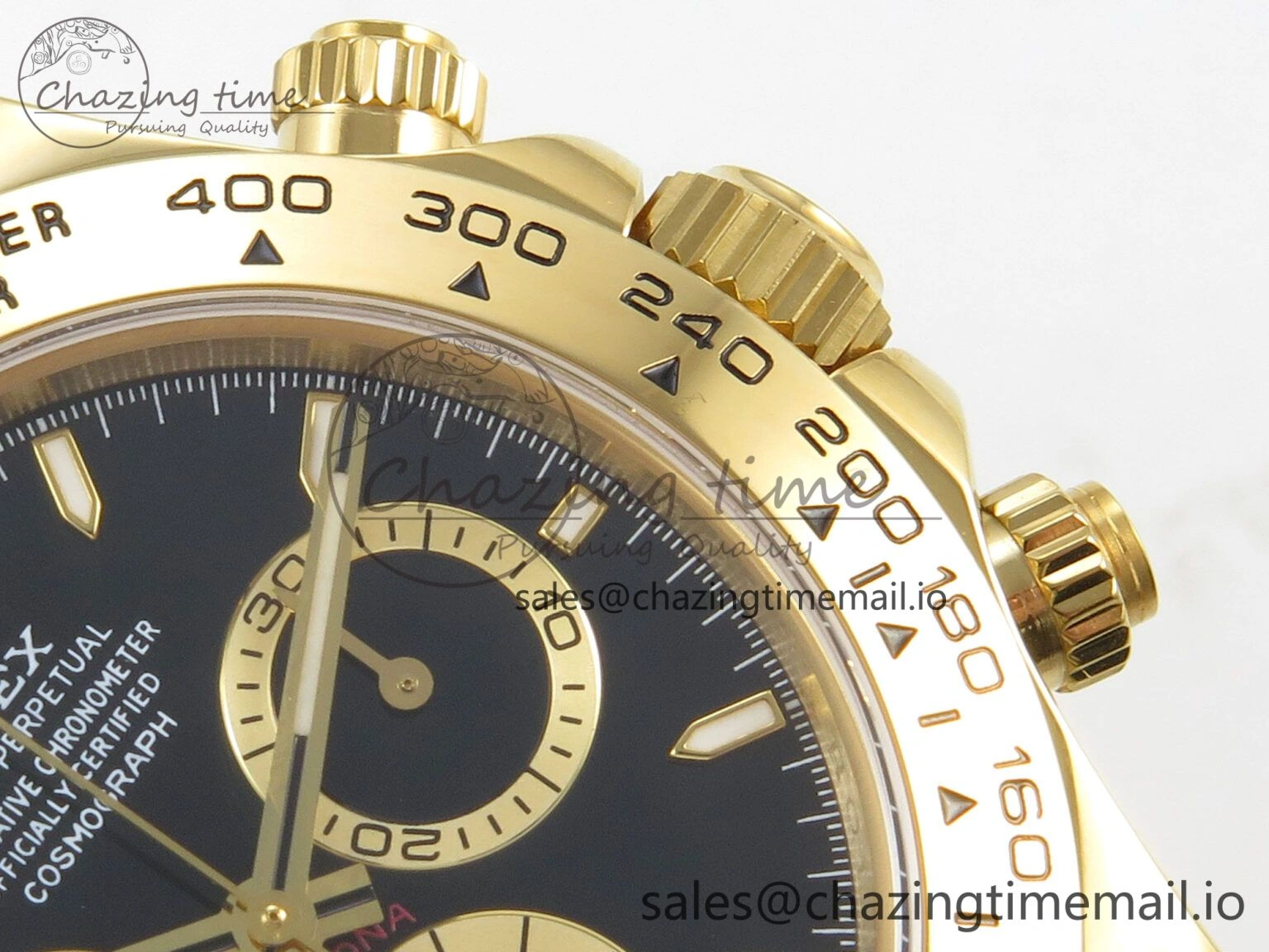 Daytona 126508 YG Clean 1:1 Best Edition Black Dial on YG Bracelet Super Clone DD4131