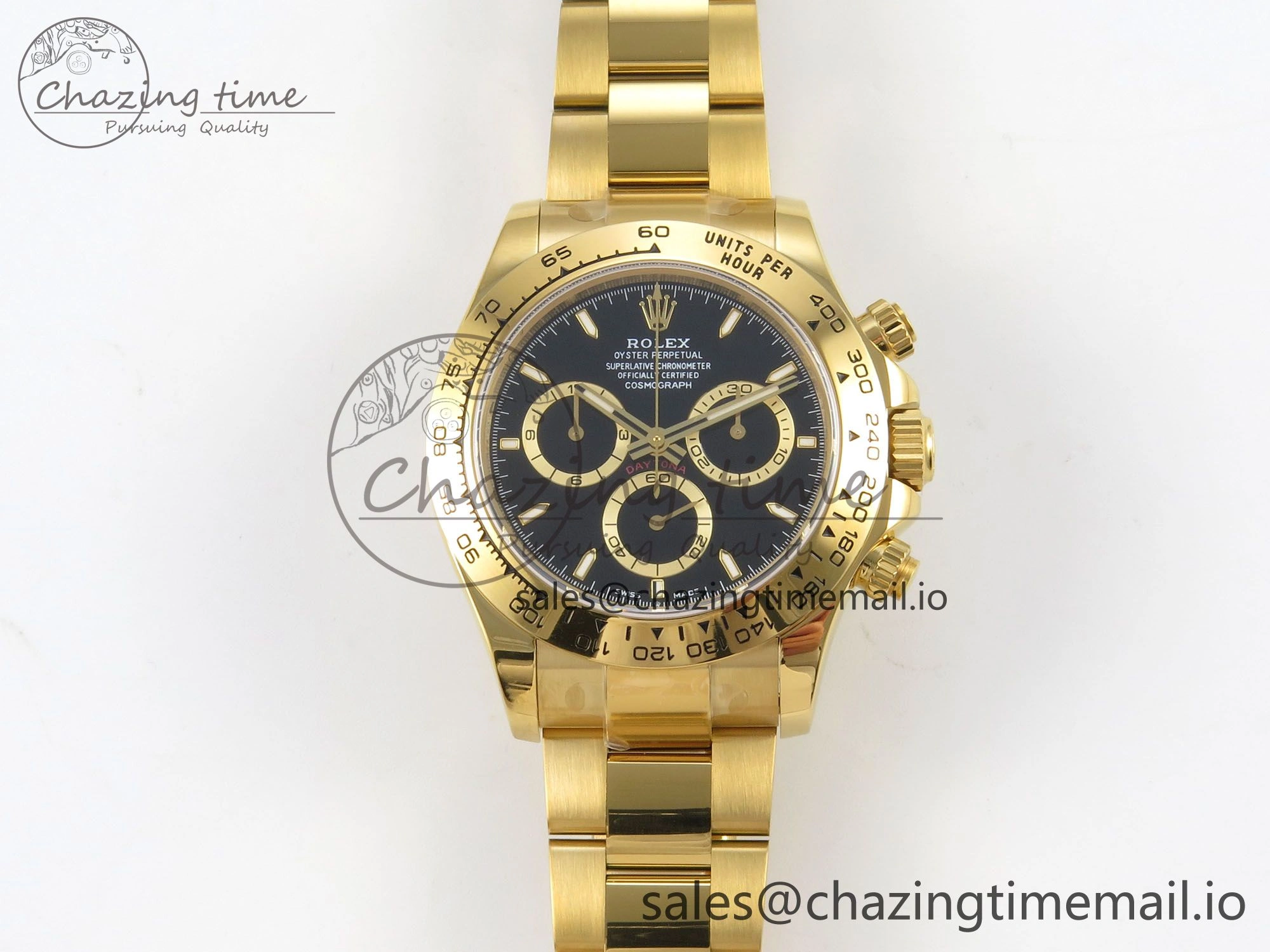 Daytona 126508 YG Clean 1:1 Best Edition Black Dial on YG Bracelet Super Clone DD4131