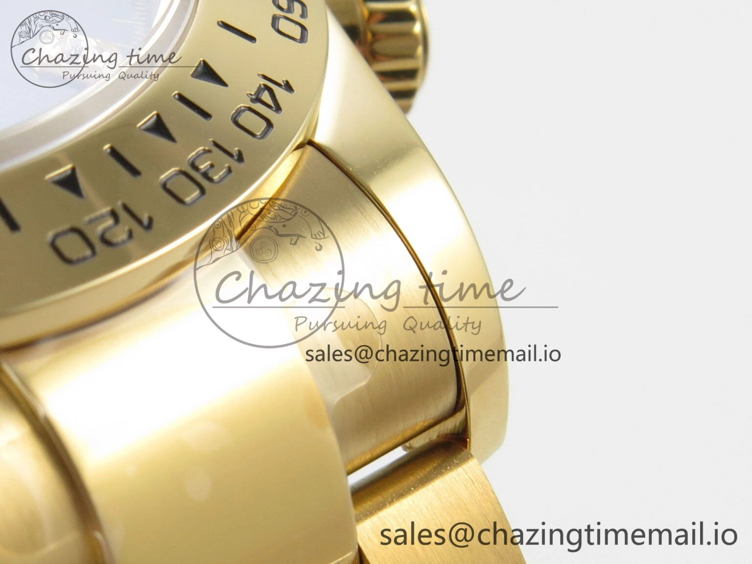Daytona 126508 YG Clean 1:1 Best Edition Black YG Diamonds Dial on YG Bracelet Super Clone DD4131