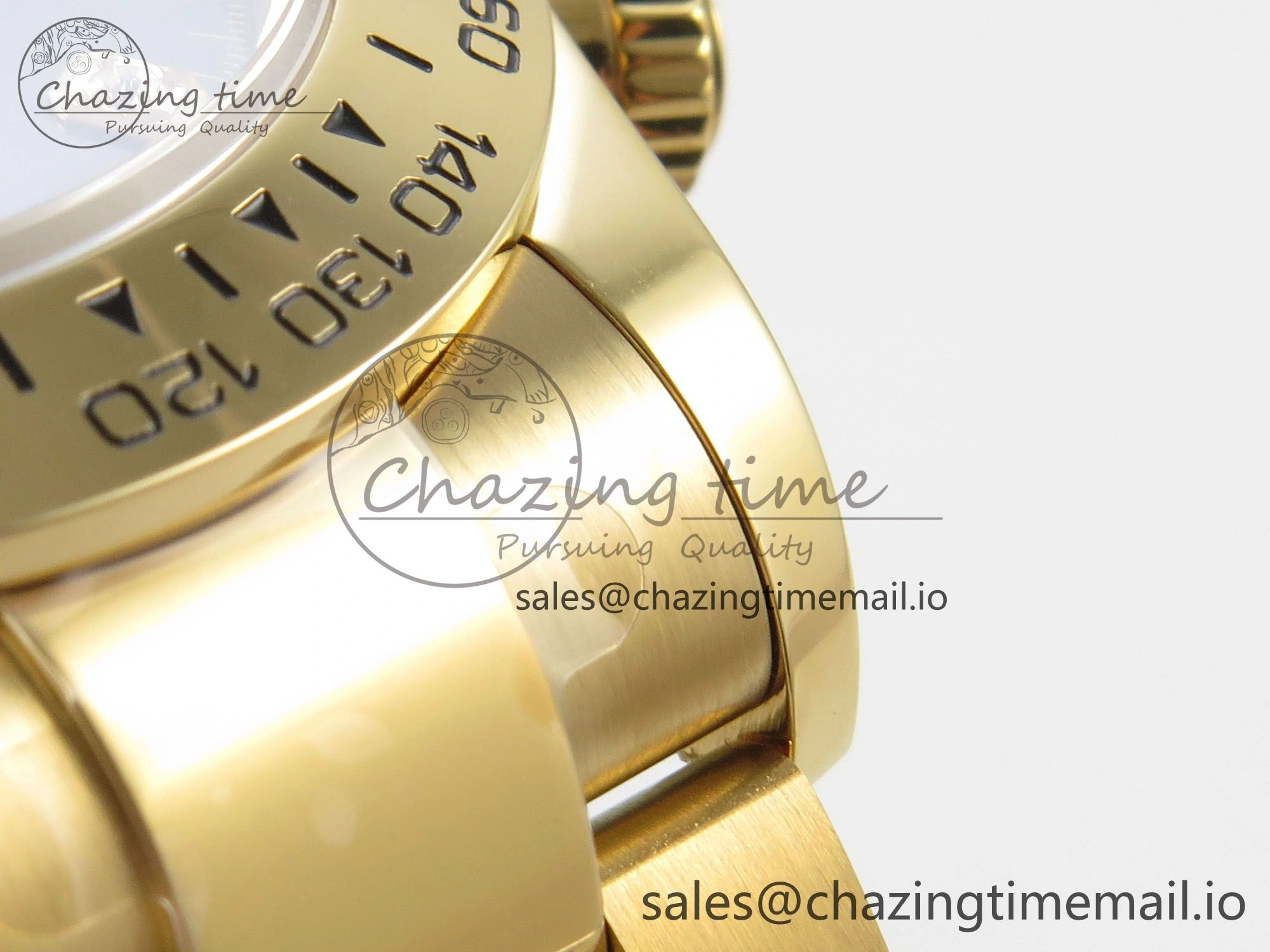 Daytona 126508 YG Clean 1:1 Best Edition Black YG Diamonds Dial on YG Bracelet Super Clone DD4131