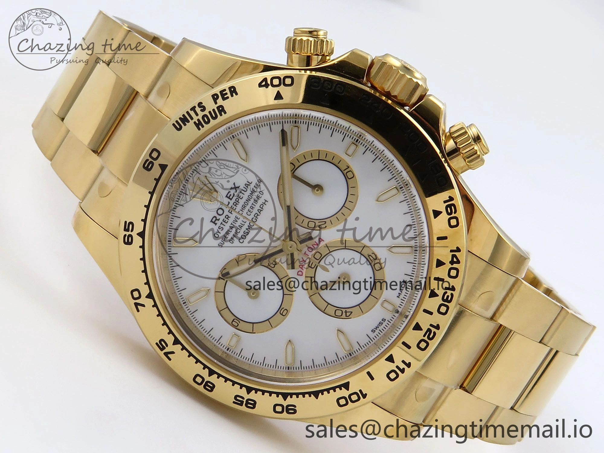 Daytona 126508 YG Clean 1:1 Best Edition White Dial on YG Bracelet Super Clone DD4131