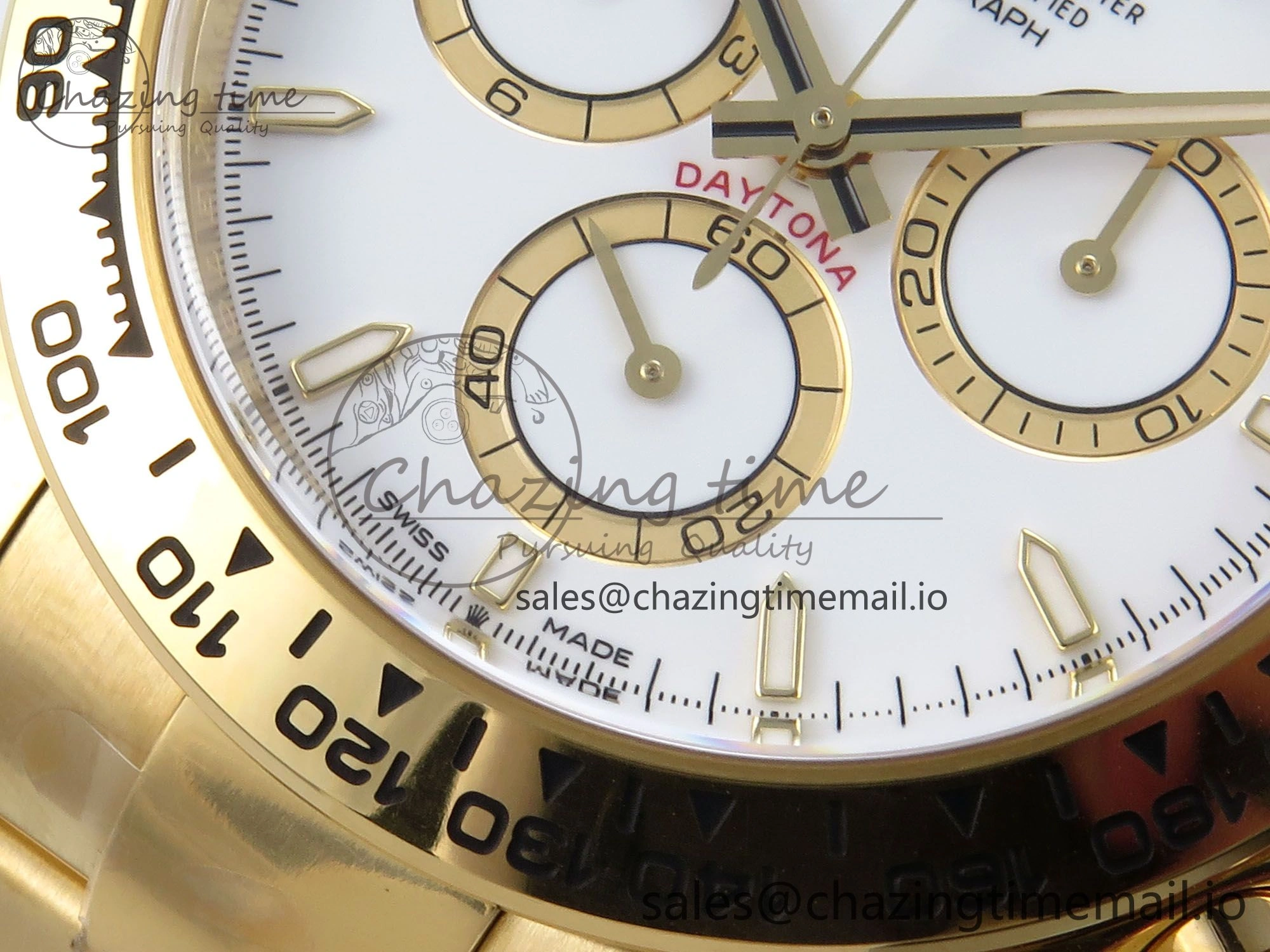 Daytona 126508 YG Clean 1:1 Best Edition White Dial on YG Bracelet Super Clone DD4131
