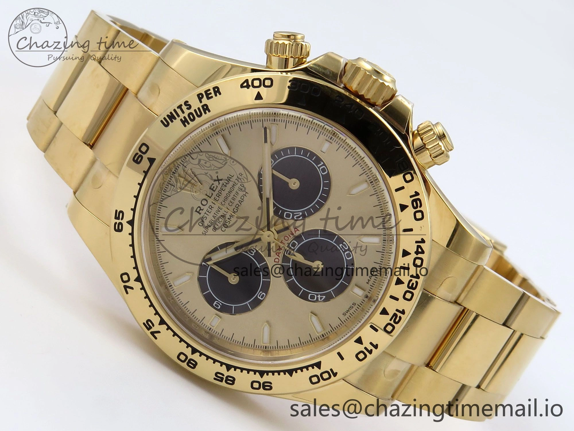 Daytona 126508 YG Clean 1:1 Best Edition YG Black Dial on YG Bracelet Super Clone DD4131