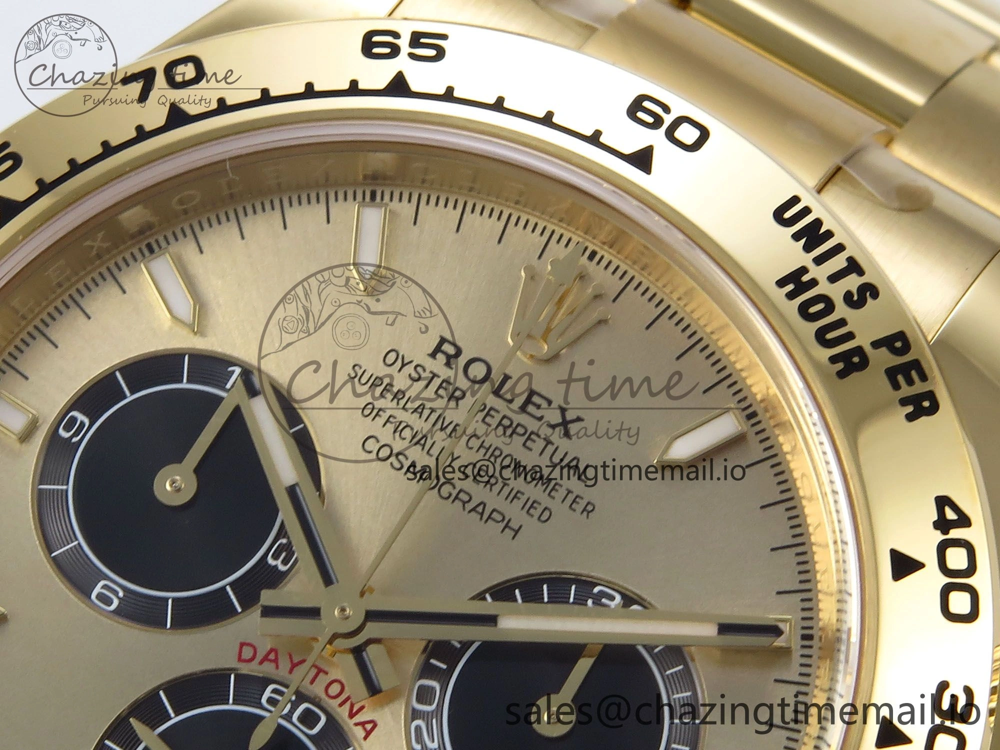 Daytona 126508 YG Clean 1:1 Best Edition YG Black Dial on YG Bracelet Super Clone DD4131