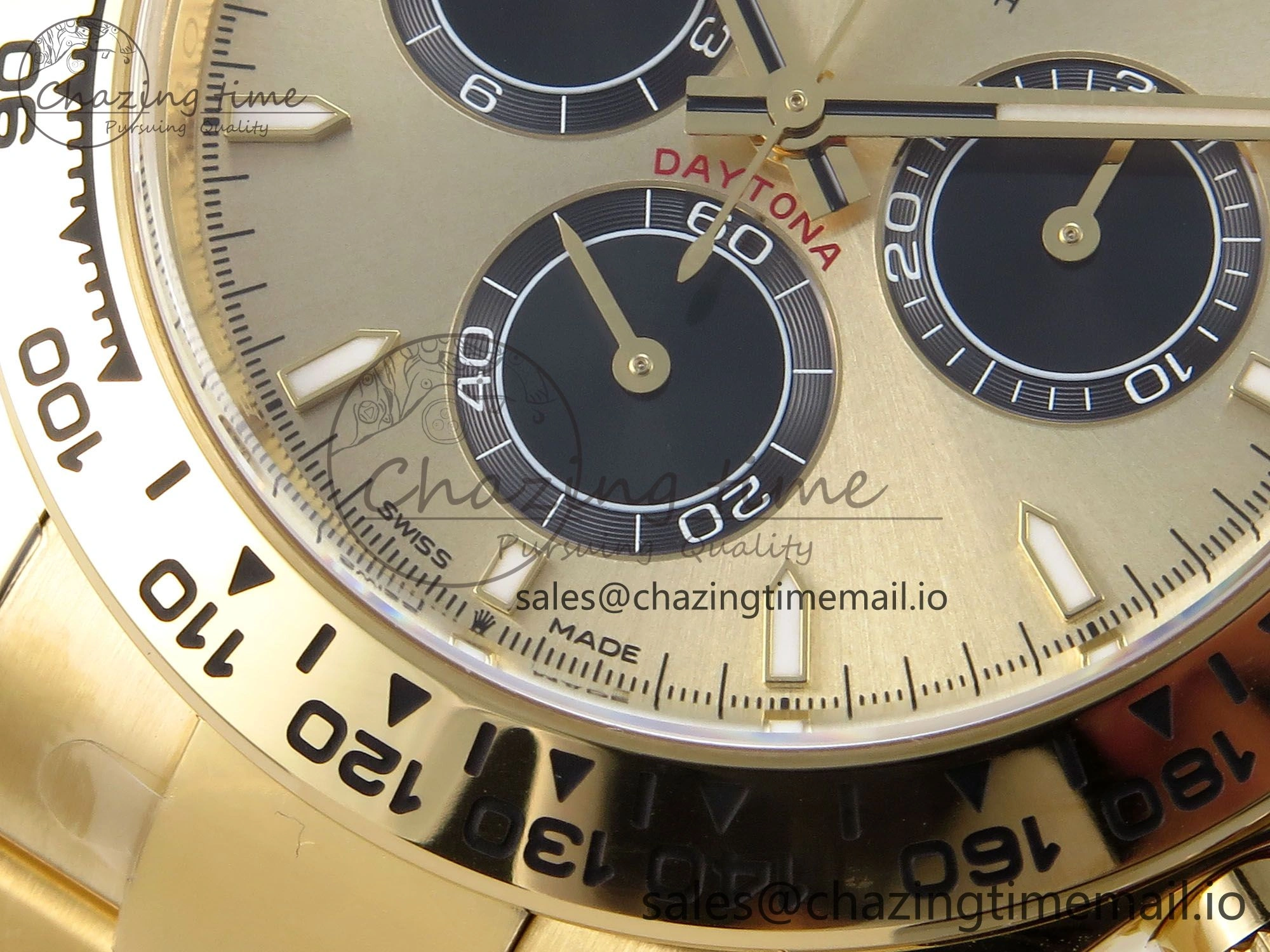 Daytona 126508 YG Clean 1:1 Best Edition YG Black Dial on YG Bracelet Super Clone DD4131