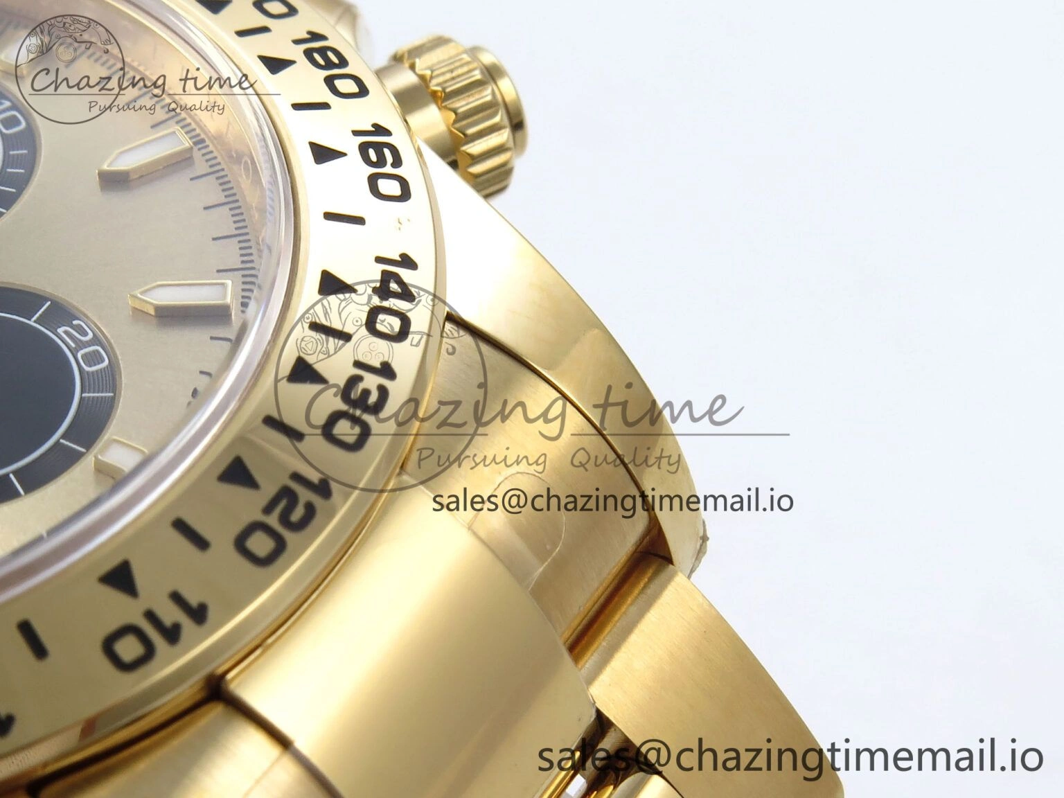 Daytona 126508 YG Clean 1:1 Best Edition YG Black Dial on YG Bracelet Super Clone DD4131