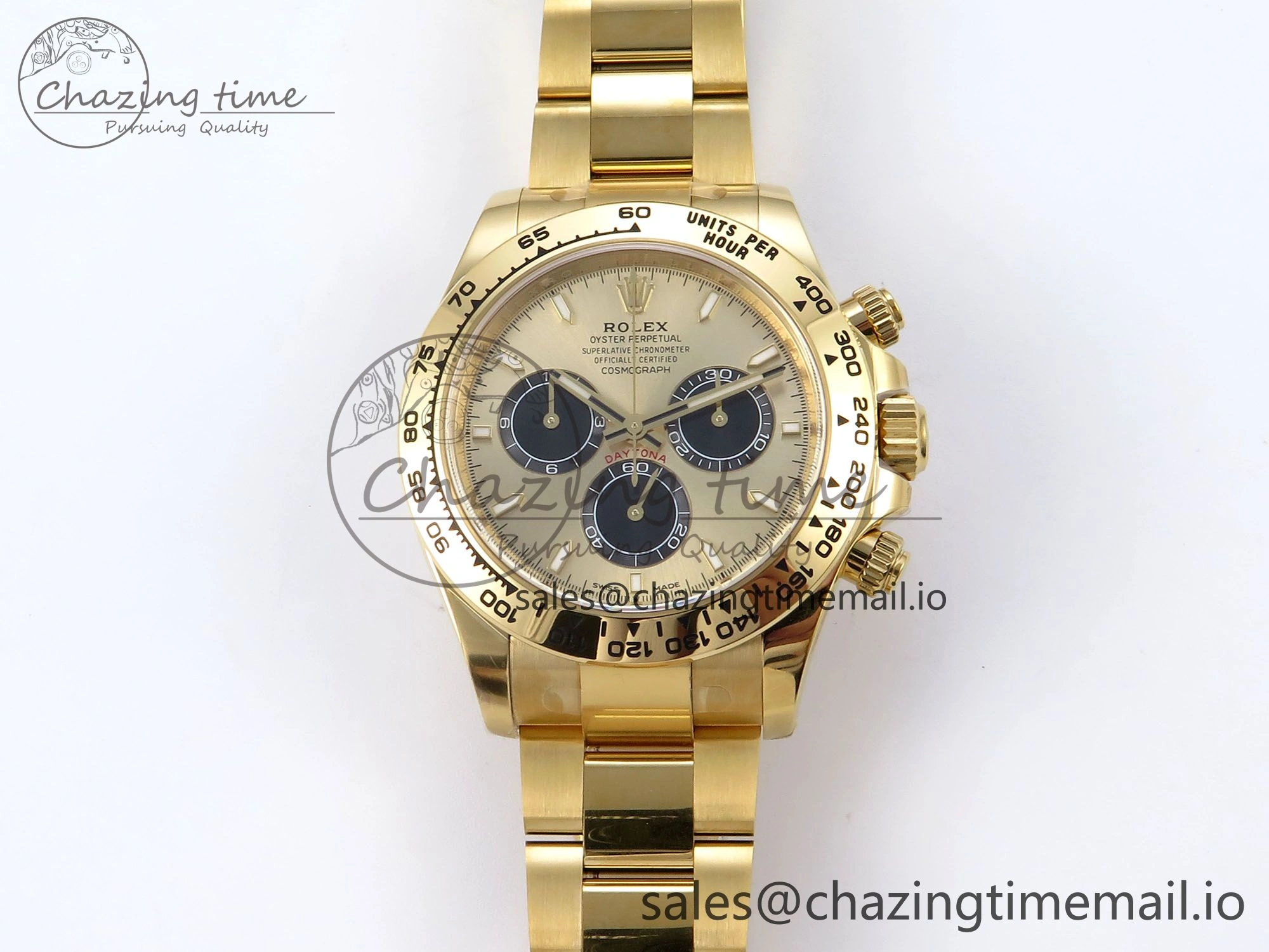 Daytona 126508 YG Clean 1:1 Best Edition YG Black Dial on YG Bracelet Super Clone DD4131