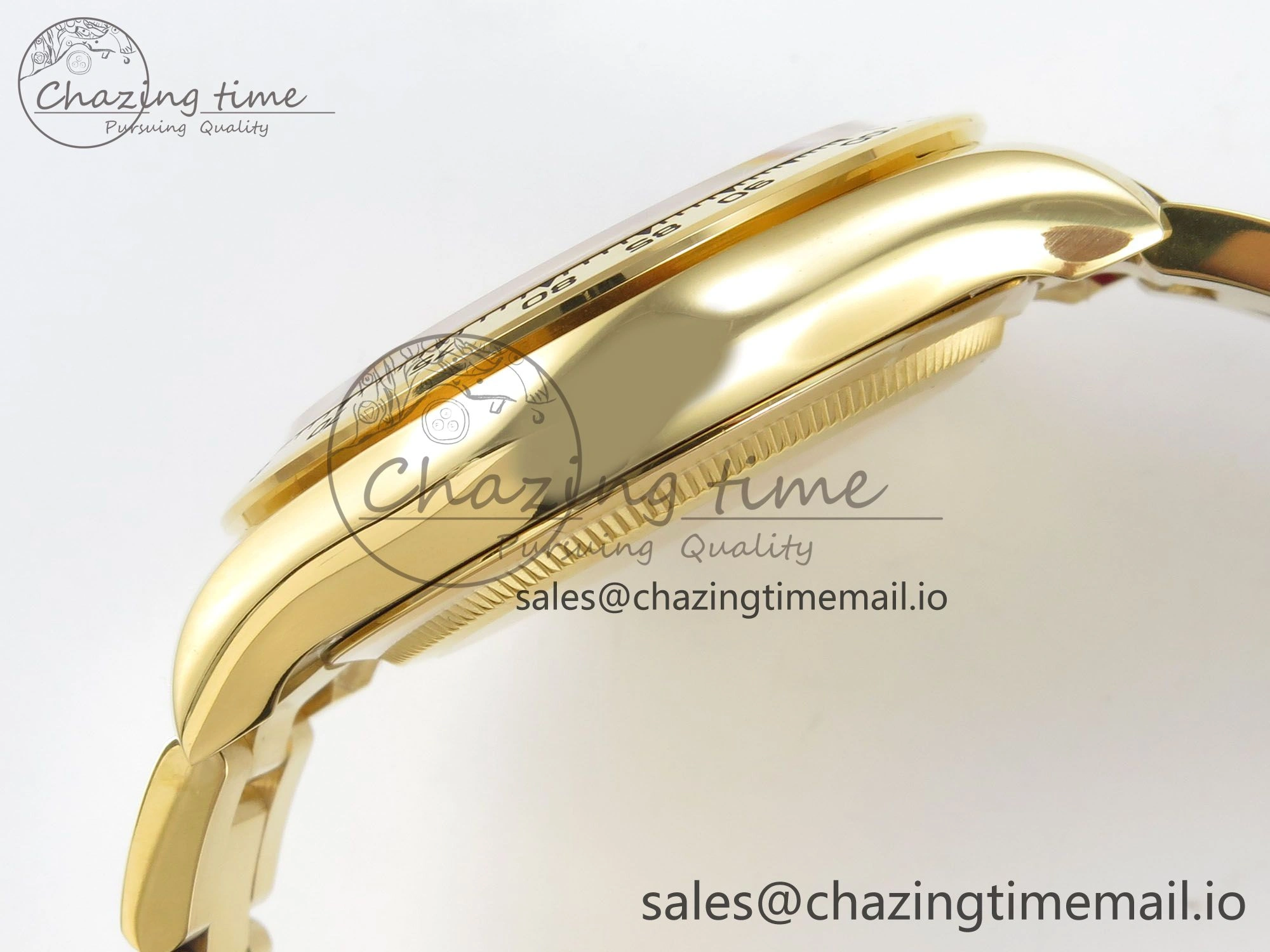 Daytona 126508 YG QF 1:1 Best Edition YG Dial Crystal Markers On YG Bracelet SH4131 V6 (Gain Weight)