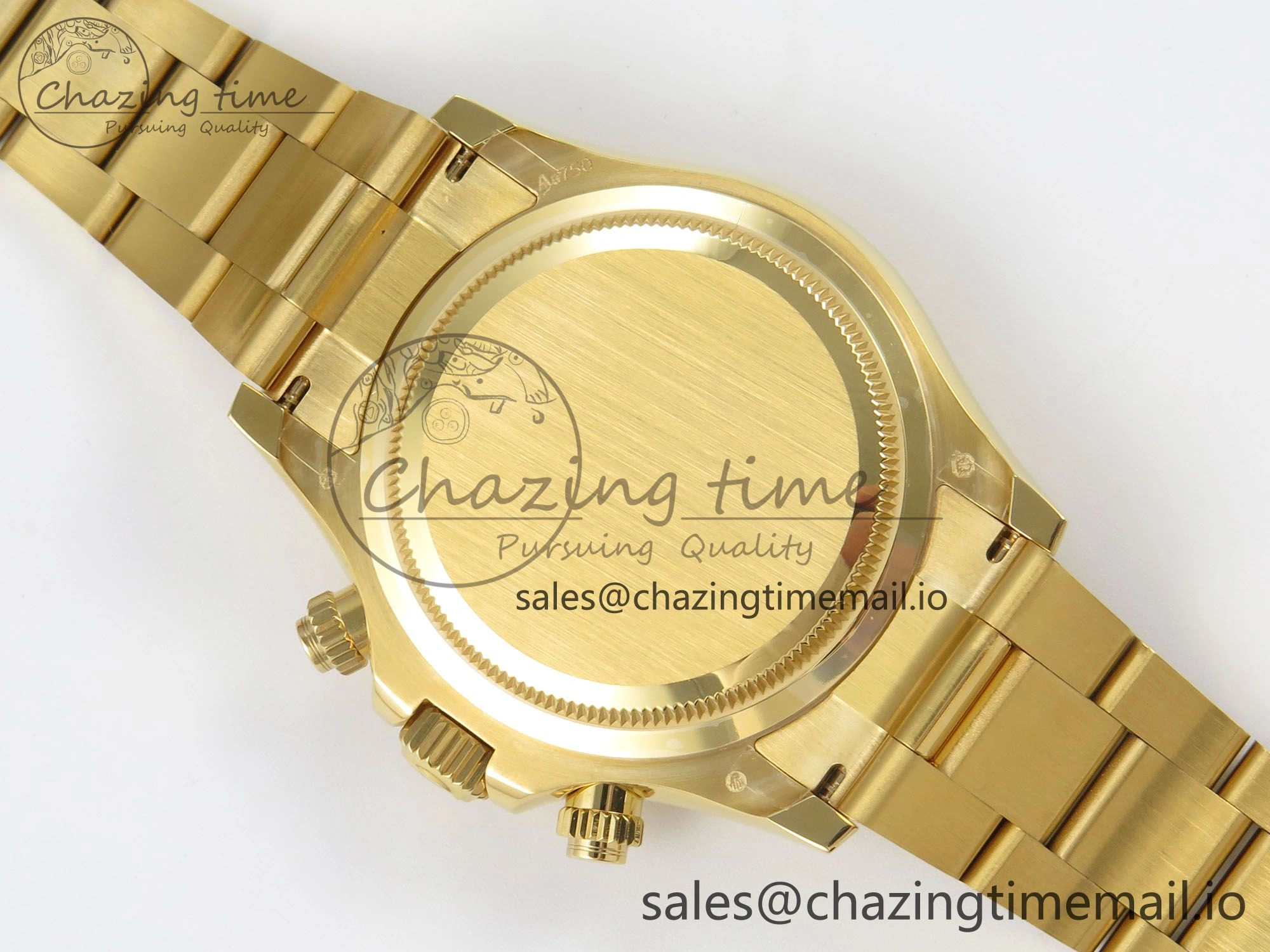 Daytona 126508 YG QF 1:1 Best Edition YG Dial Crystal Markers On YG Bracelet SH4131 V6 (Gain Weight)