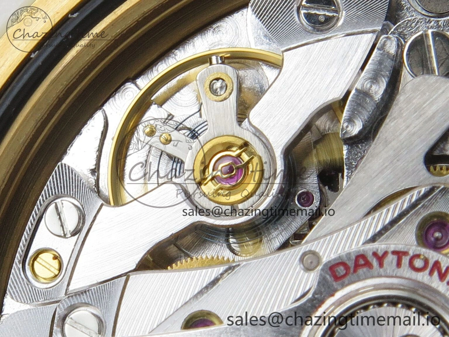 Daytona 126508 YG QF 1:1 Best Edition YG Dial Crystal Markers On YG Bracelet SH4131 V6 (Gain Weight)
