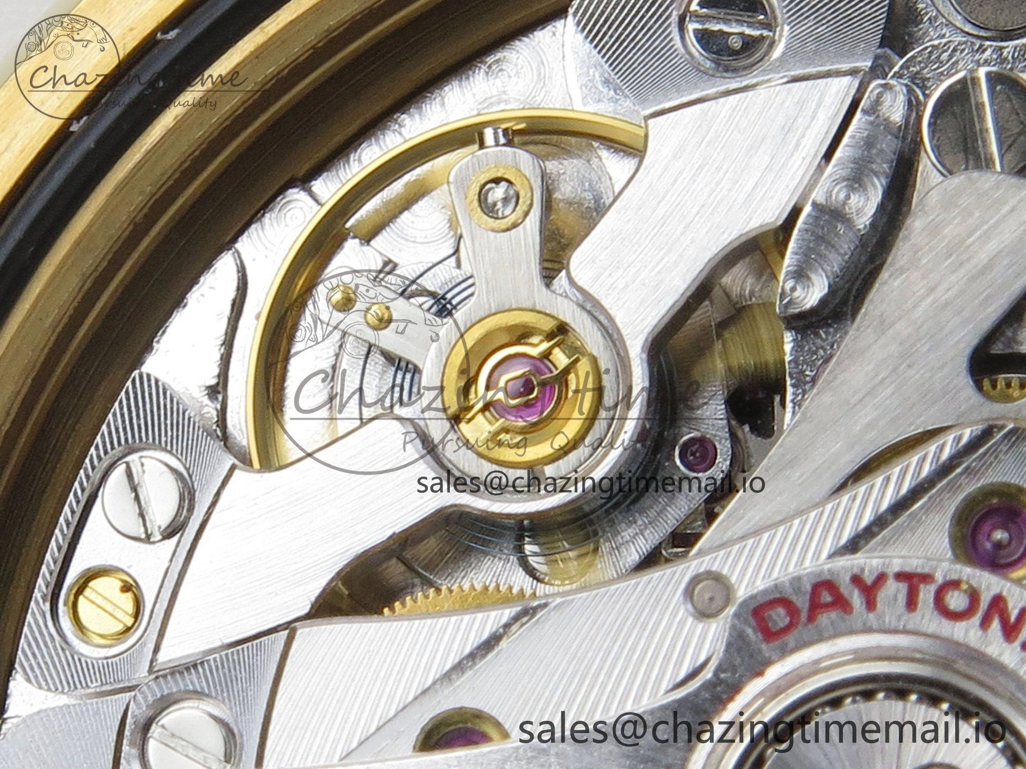 Daytona 126508 YG QF 1:1 Best Edition YG Dial Crystal Markers On YG Bracelet SH4131 V6 (Gain Weight)