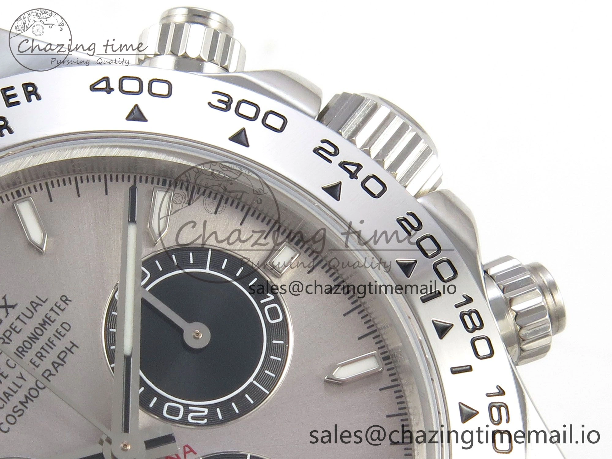 Daytona 126509 904L SS Clean 1:1 Best Edition Gray Black Dial on 904L SS Bracelet Super Clone DD4131