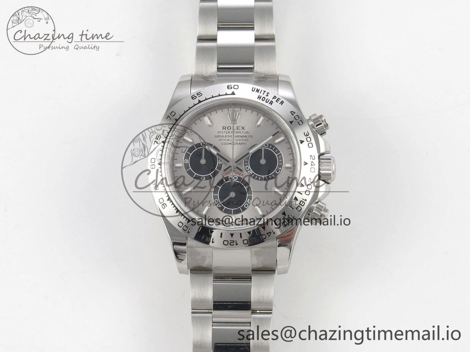 Daytona 126509 904L SS Clean 1:1 Best Edition Gray Black Dial on 904L SS Bracelet Super Clone DD4131