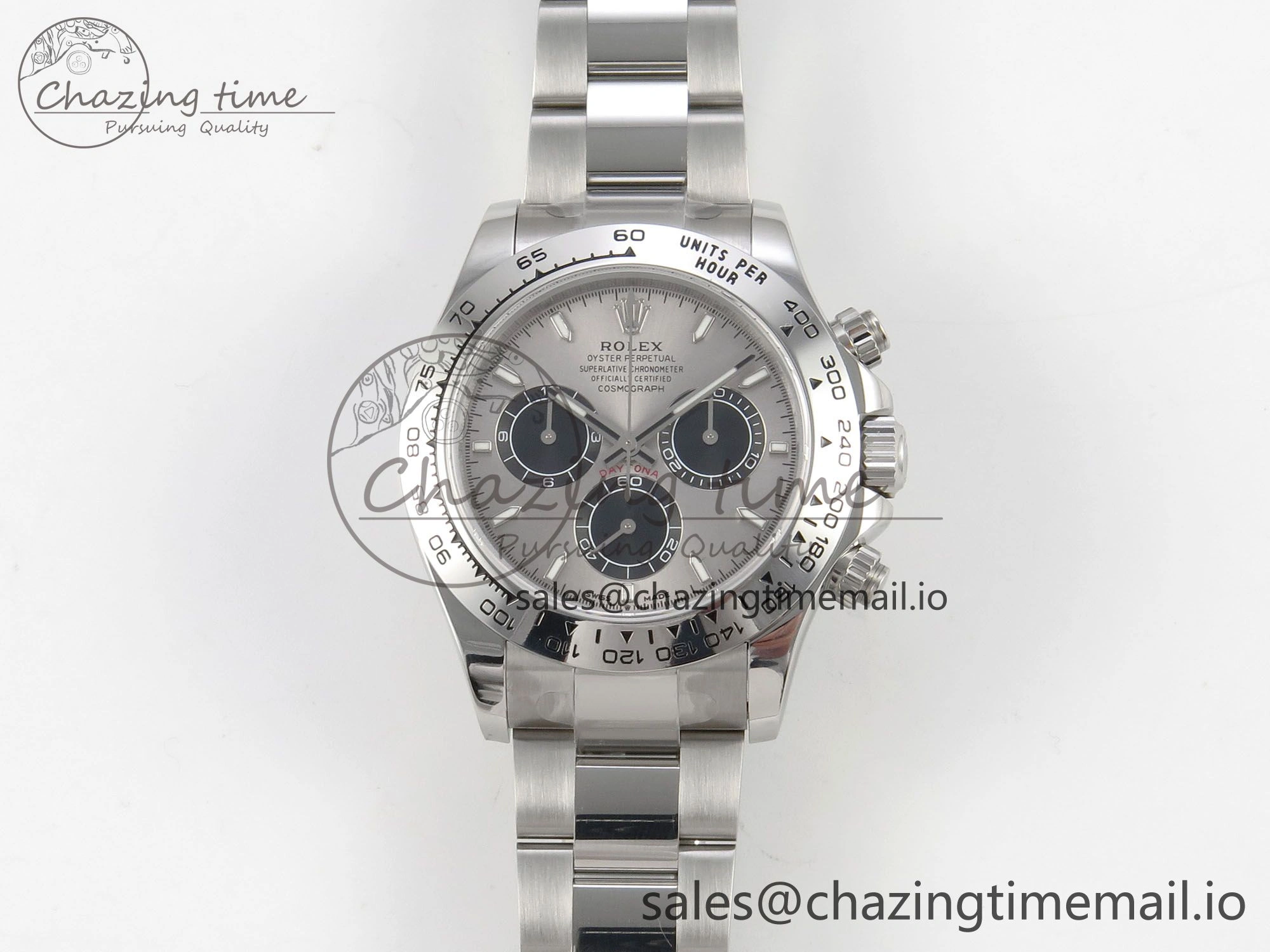 Daytona 126509 904L SS Clean 1:1 Best Edition Gray Black Dial on 904L SS Bracelet Super Clone DD4131