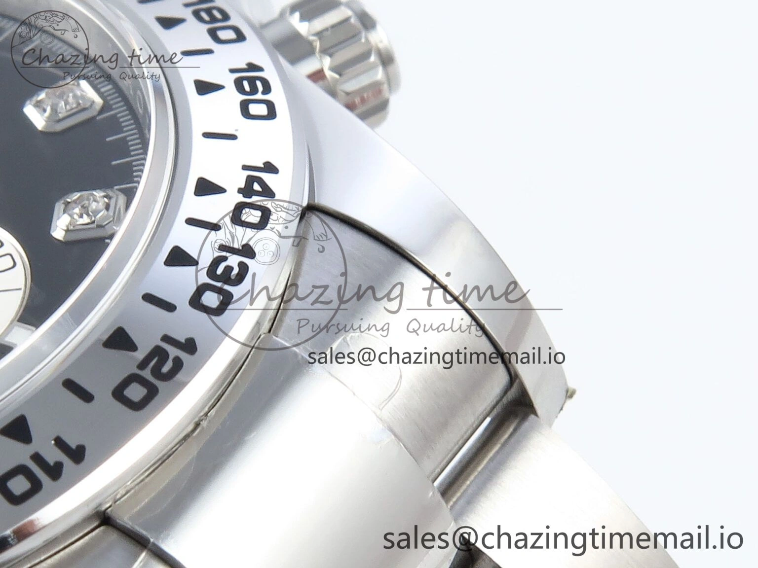 Daytona 126509 APSF 1:1 Best Edition Black Silver Diamonds Dial on SS Braclet SH4131