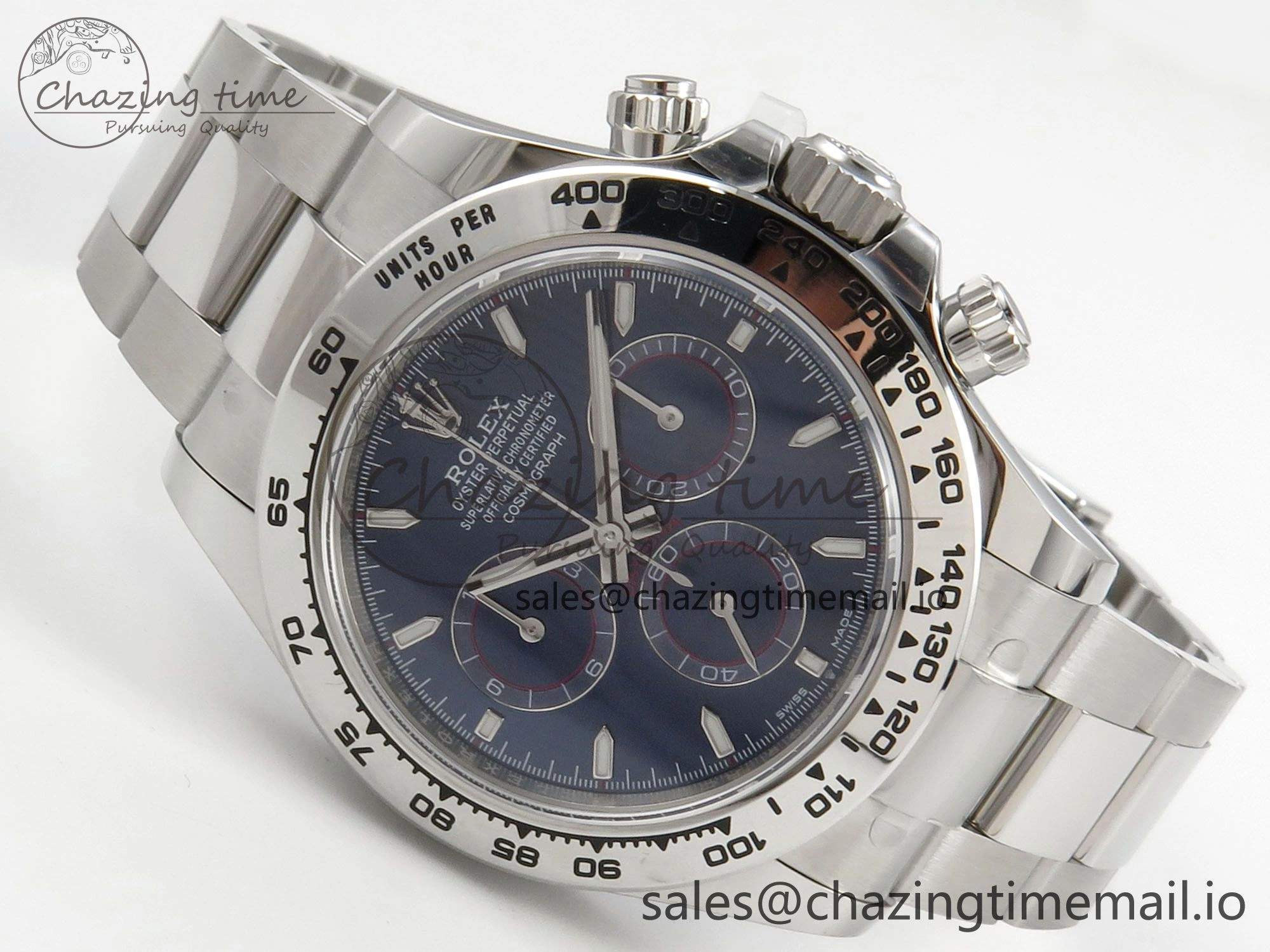 Daytona 126509 APSF 1:1 Best Edition Blue Dial Sticks Markers on 904L SS Bracelet SH4131