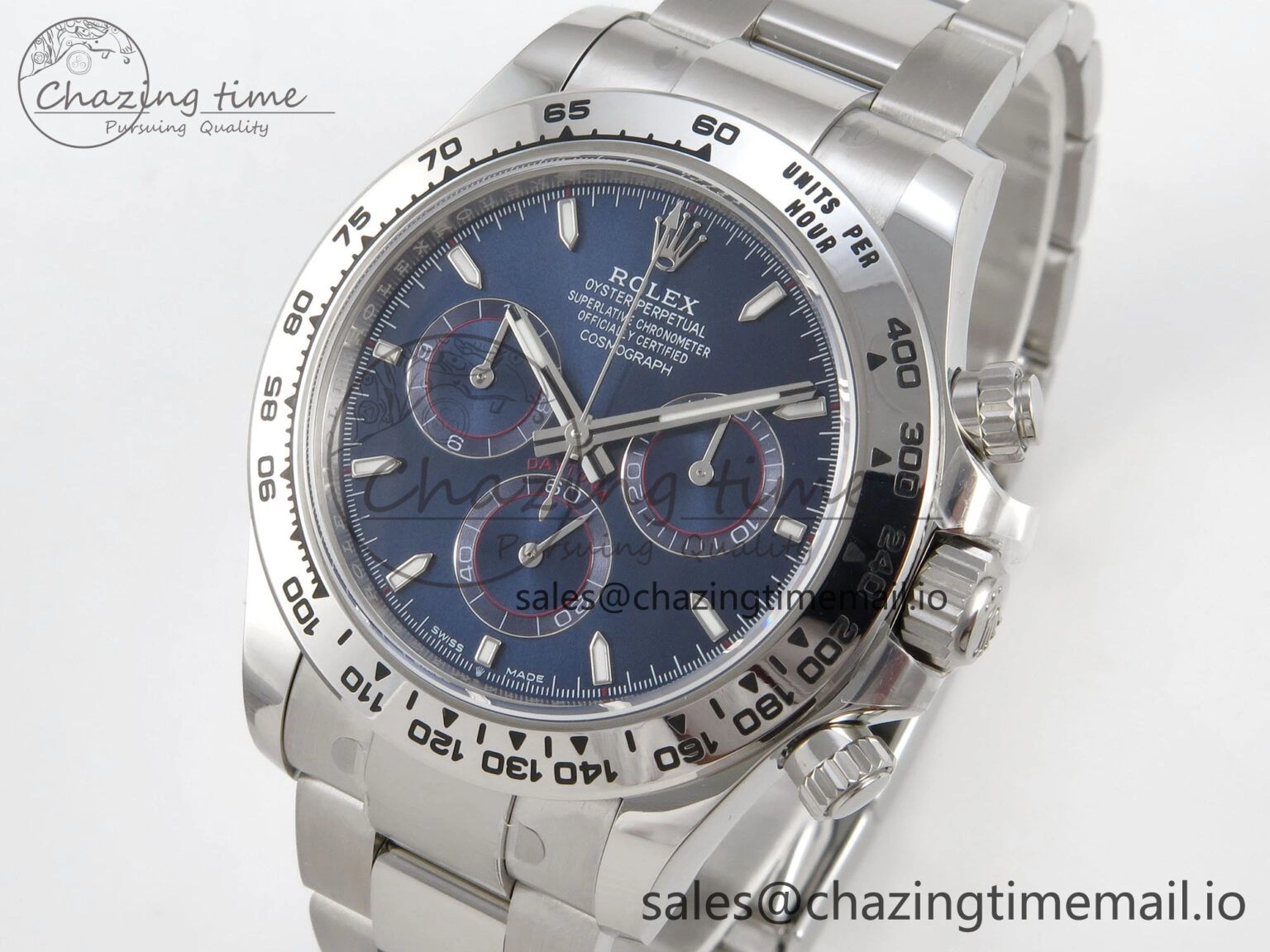 Daytona 126509 APSF 1:1 Best Edition Blue Dial Sticks Markers on 904L SS Bracelet SH4131