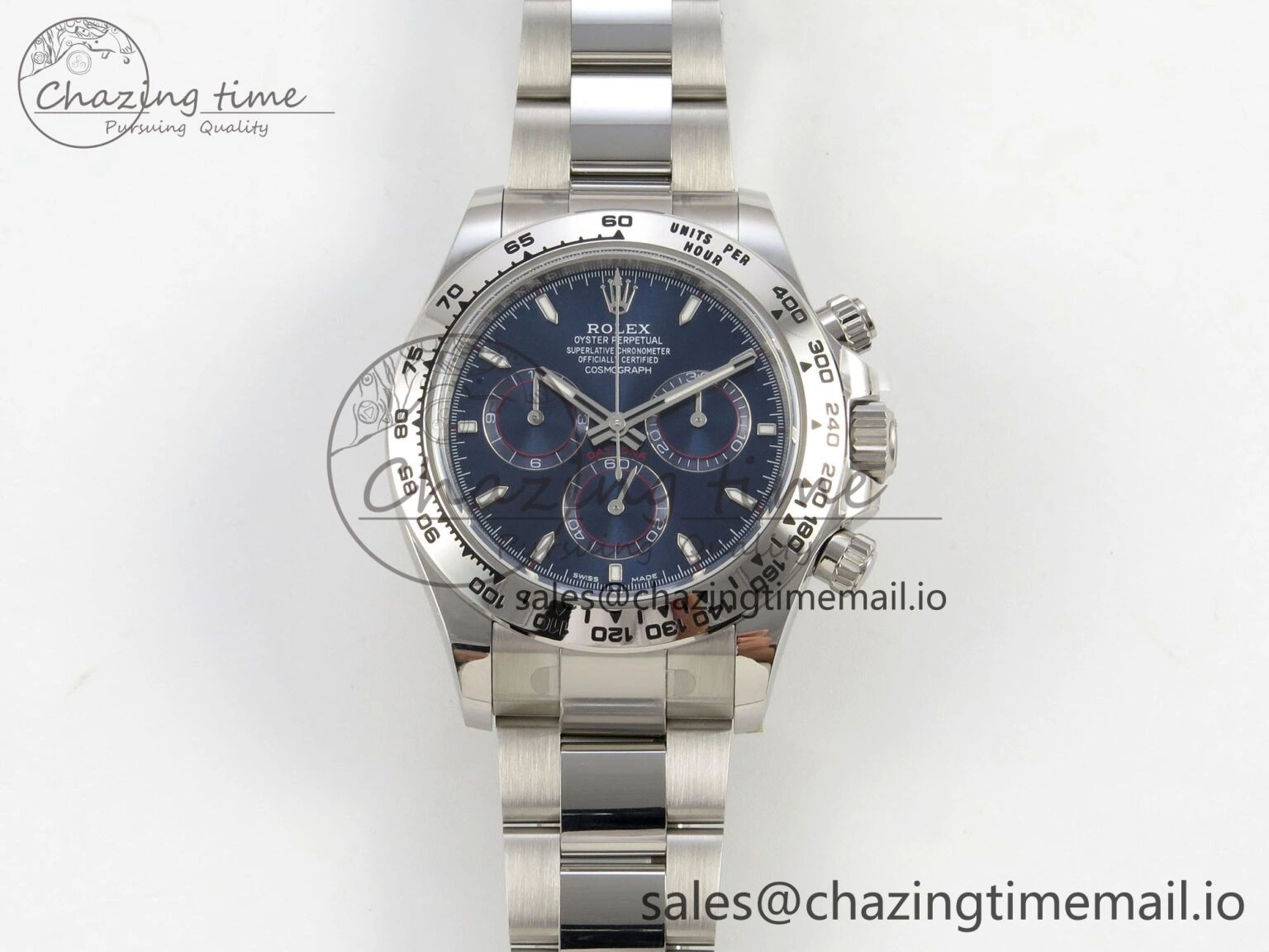 Daytona 126509 APSF 1:1 Best Edition Blue Dial Sticks Markers on 904L SS Bracelet SH4131