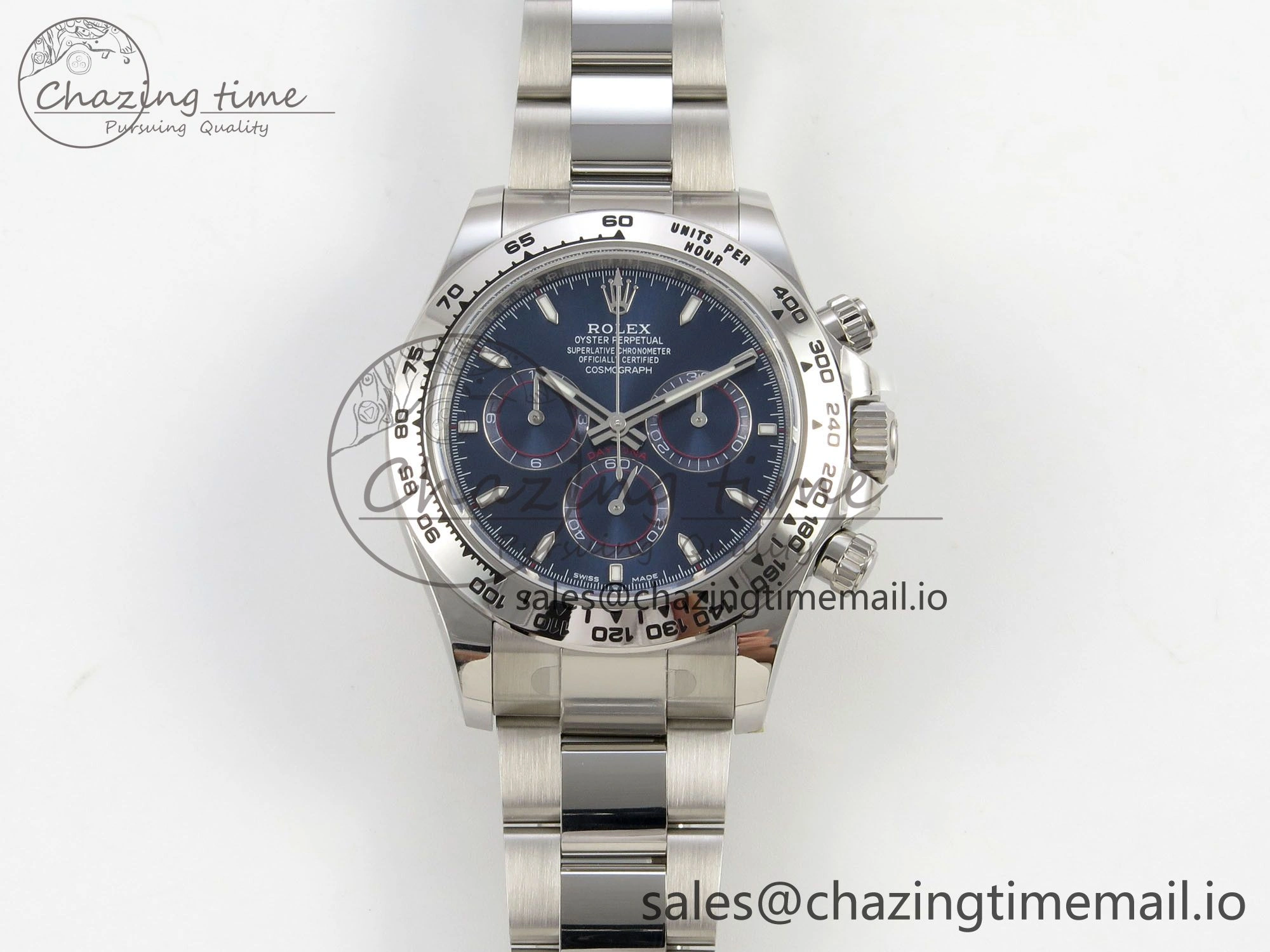 Daytona 126509 APSF 1:1 Best Edition Blue Dial Sticks Markers on 904L SS Bracelet SH4131