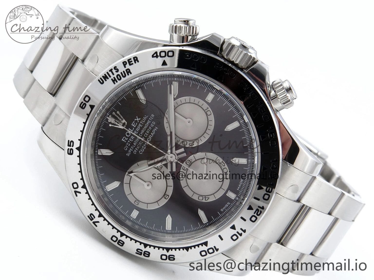 Daytona 126509 Clean 1:1 Best Edition Black SS Dial on SS Bracelet Super Clone DD4131