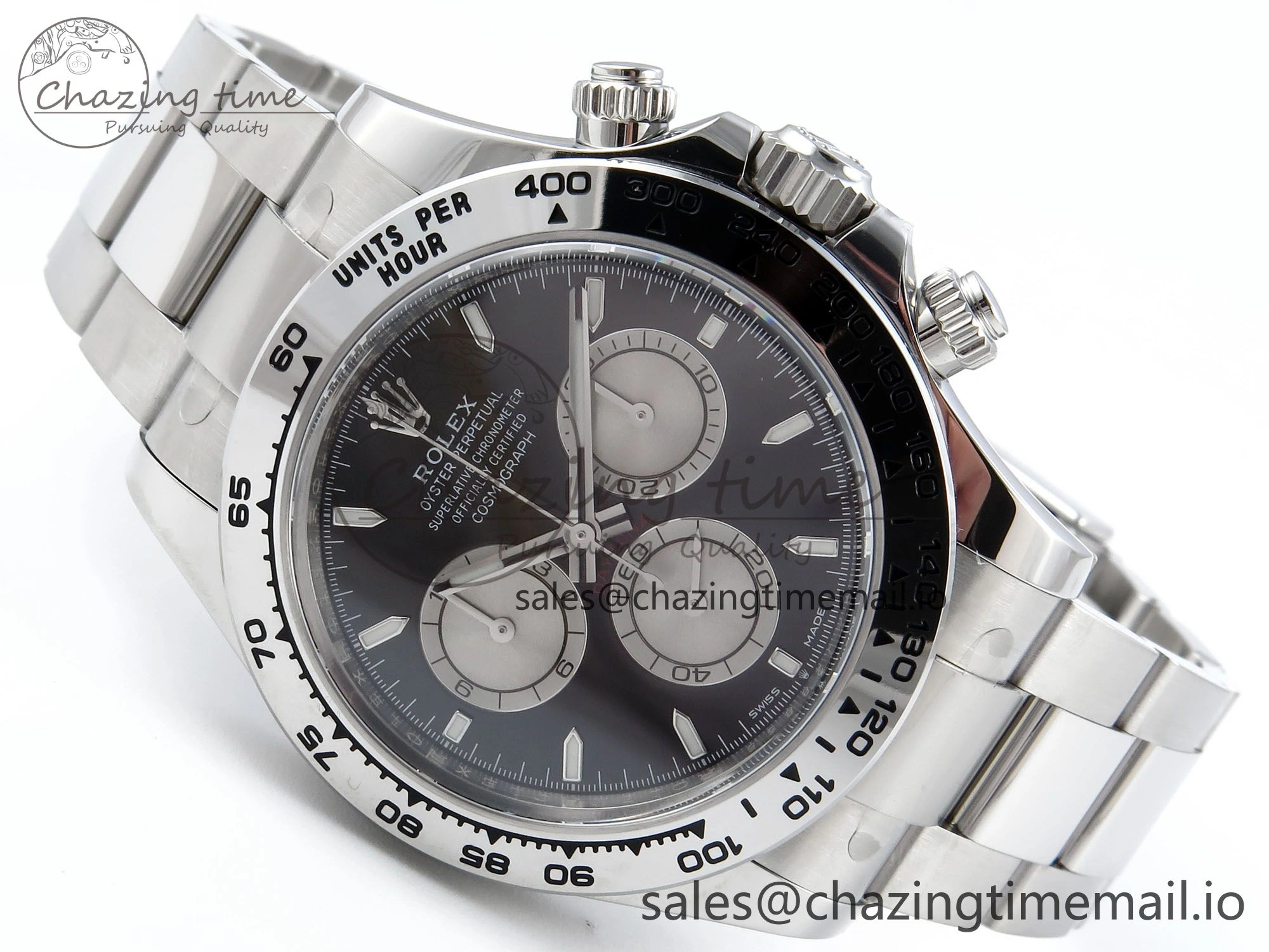 Daytona 126509 Clean 1:1 Best Edition Black SS Dial on SS Bracelet Super Clone DD4131