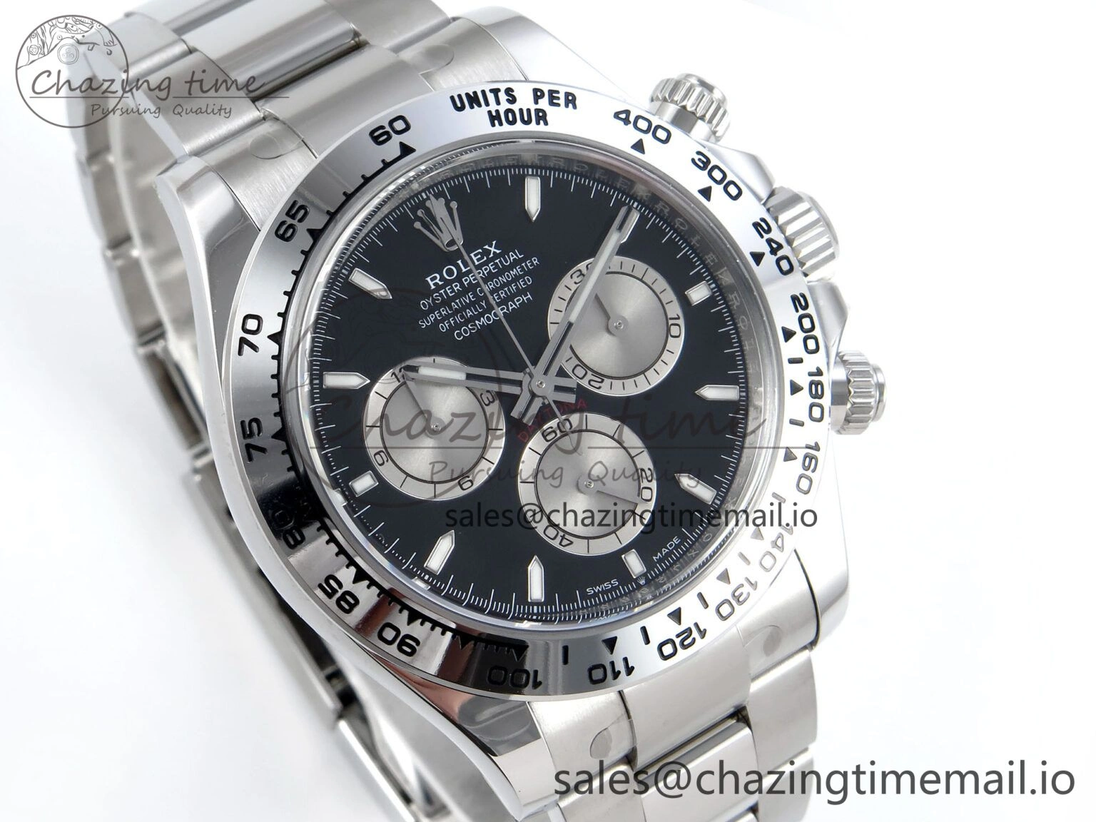 Daytona 126509 Clean 1:1 Best Edition Black SS Dial on SS Bracelet Super Clone DD4131