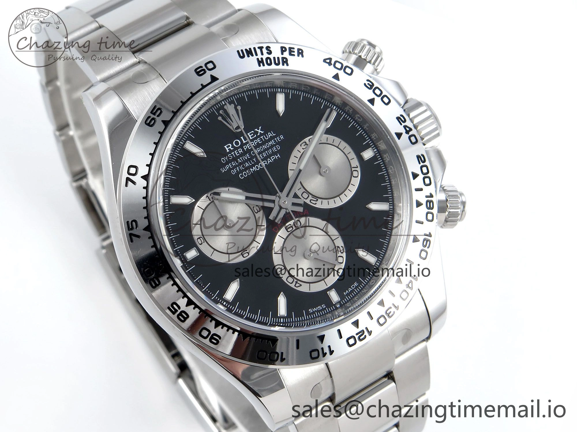 Daytona 126509 Clean 1:1 Best Edition Black SS Dial on SS Bracelet Super Clone DD4131