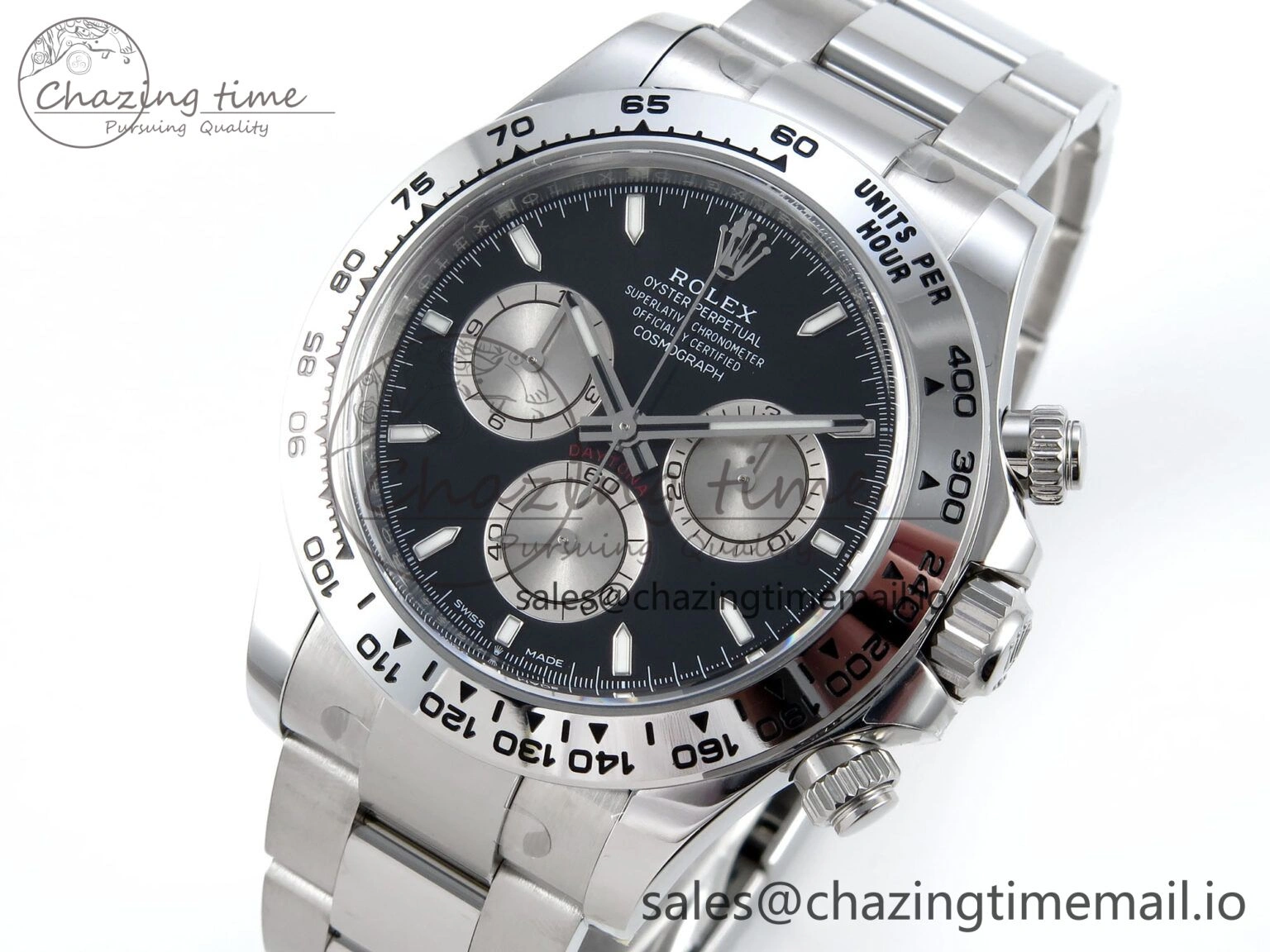 Daytona 126509 Clean 1:1 Best Edition Black SS Dial on SS Bracelet Super Clone DD4131