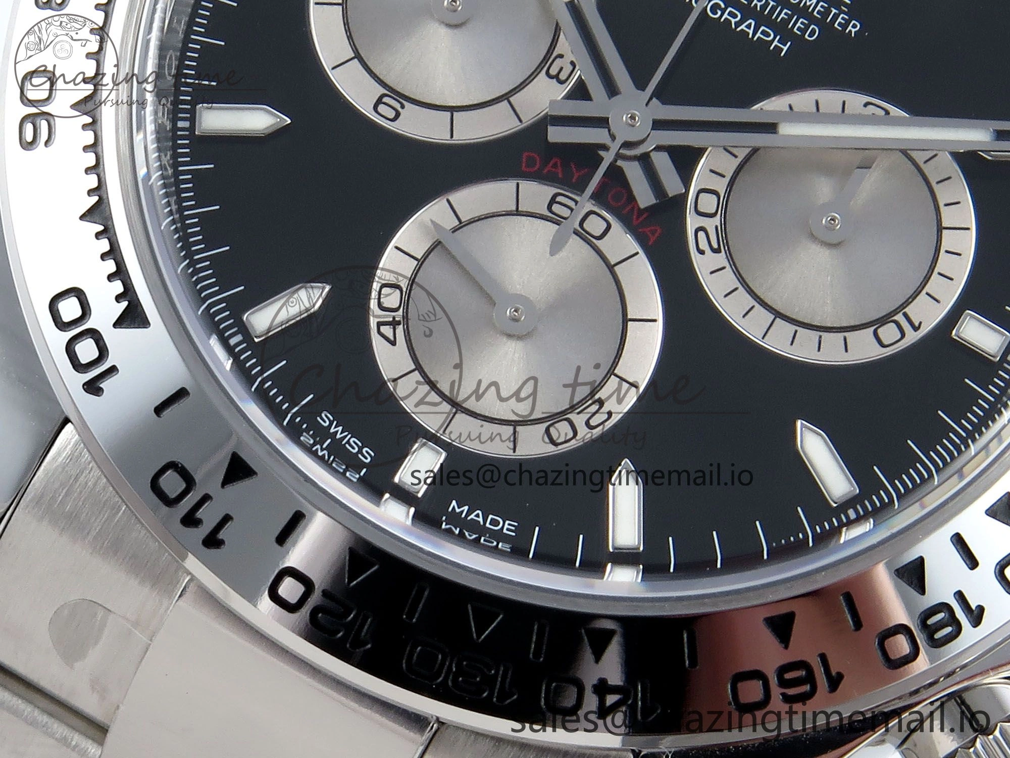 Daytona 126509 Clean 1:1 Best Edition Black SS Dial on SS Bracelet Super Clone DD4131