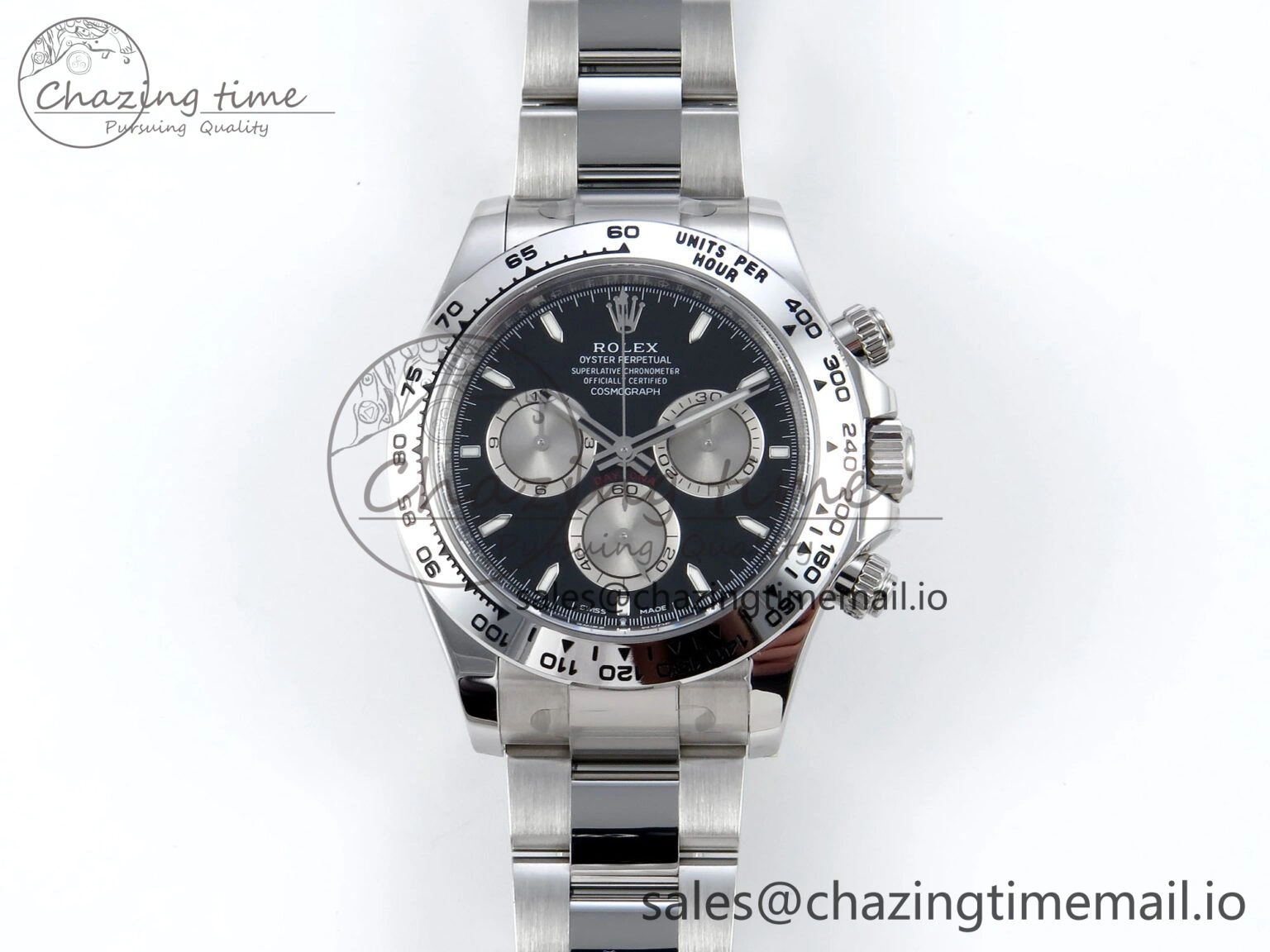 Daytona 126509 Clean 1:1 Best Edition Black SS Dial on SS Bracelet Super Clone DD4131