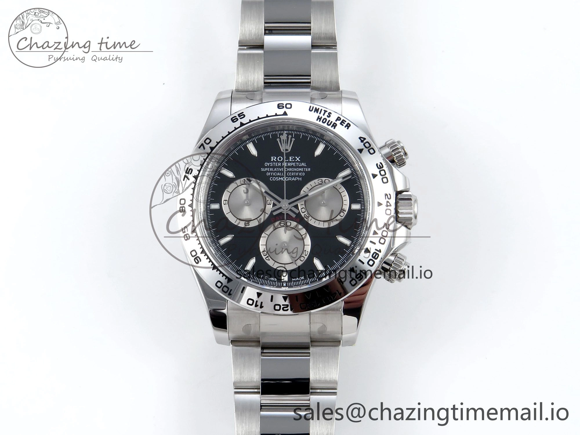 Daytona 126509 Clean 1:1 Best Edition Black SS Dial on SS Bracelet Super Clone DD4131