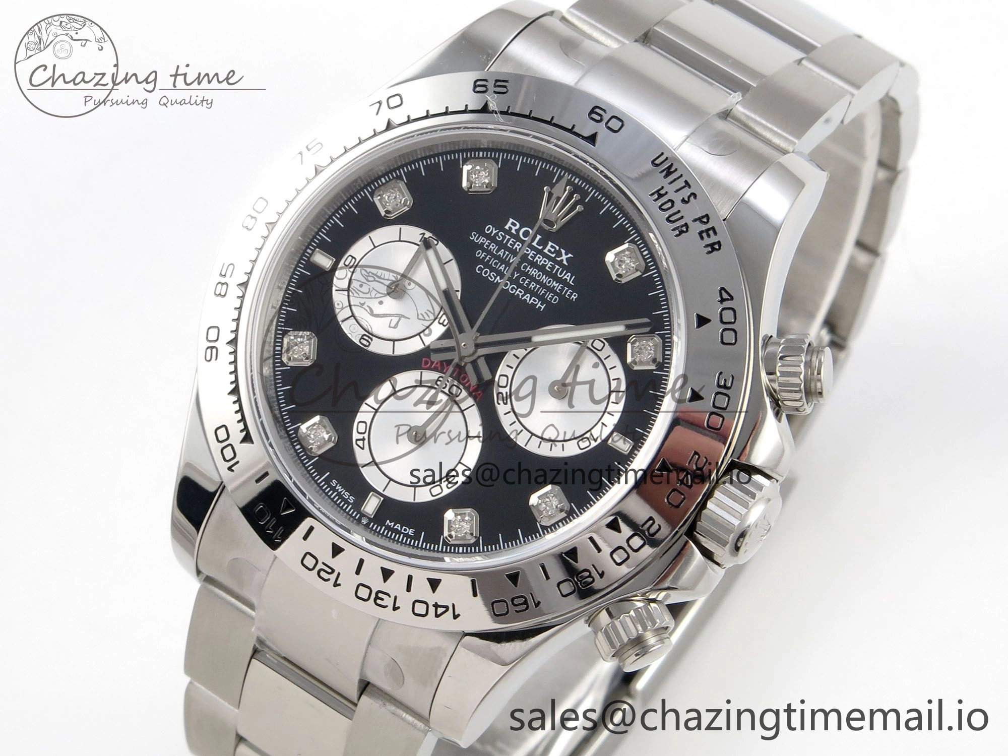 Daytona 126509 Clean 1:1 Best Edition Black SS Dial on SS Bracelet Super Clone DD4131