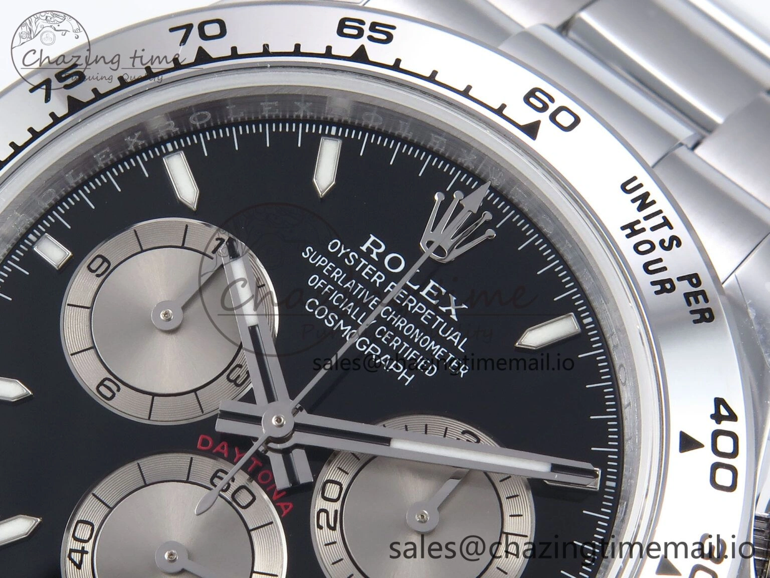 Daytona 126509 QF 1:1 Best Edition Black Silver Dial on SS Bracelet SH4131 V6 (Gain Weight）