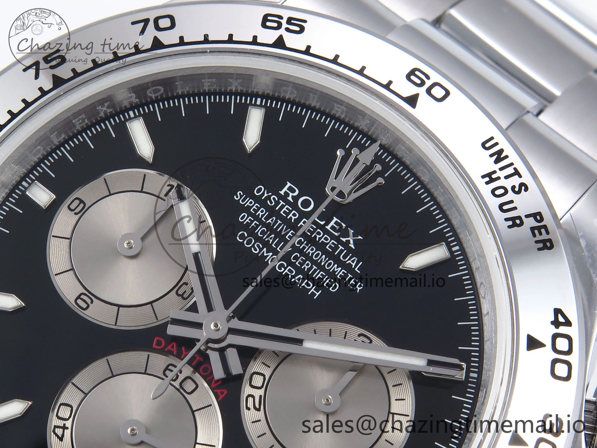 Daytona 126509 QF 1:1 Best Edition Black Silver Dial on SS Bracelet SH4131 V6 (Gain Weight）